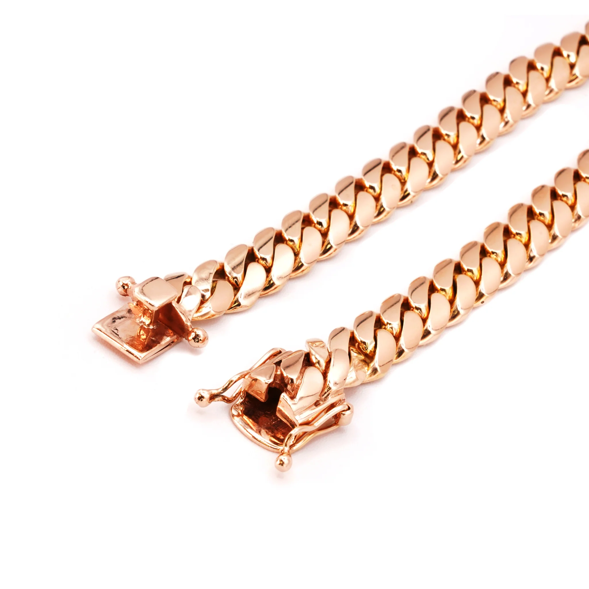 10K Rose Gold Cuban Link Chains - Image 5