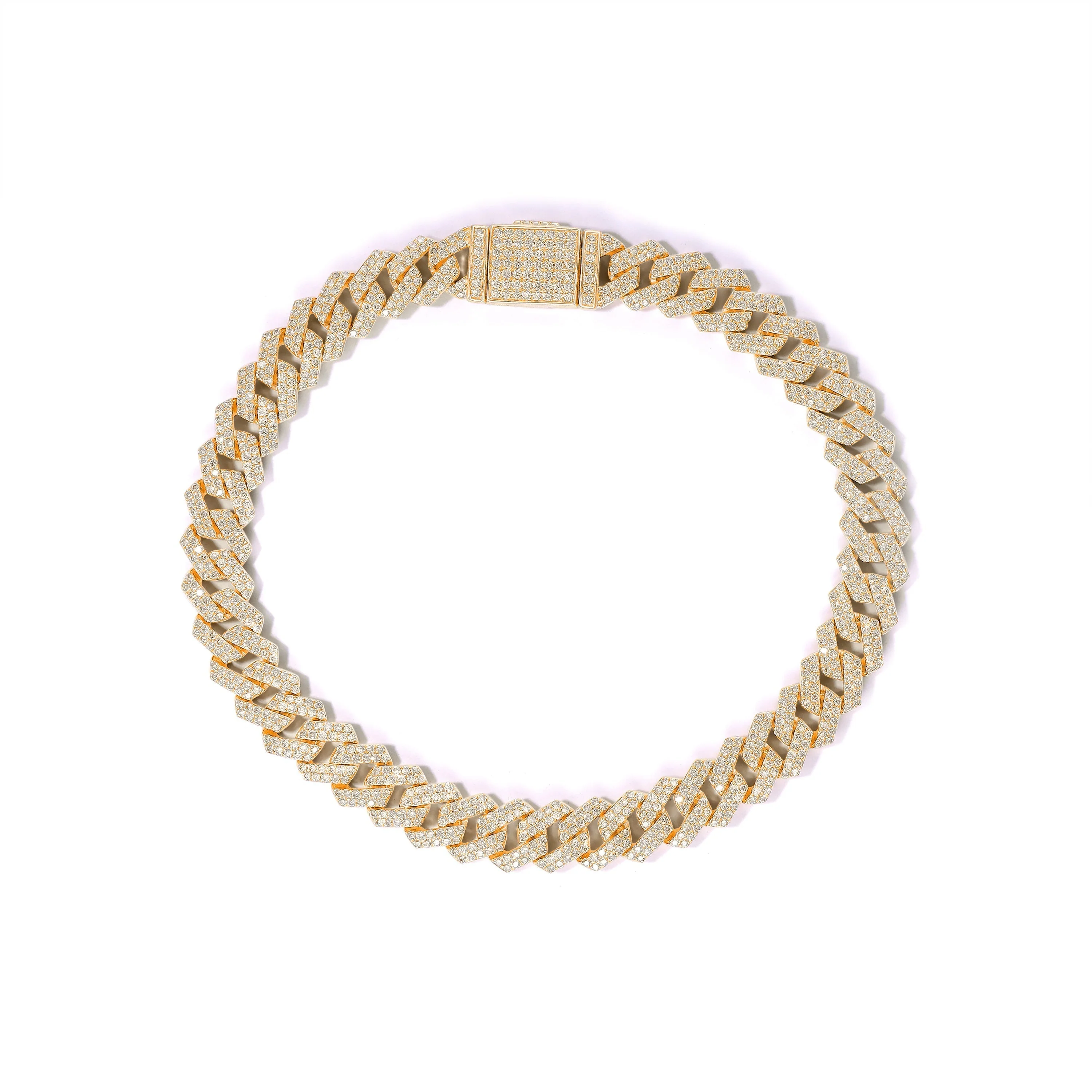 8mm Iced Out Miami Cuban Bracelet - Image 3