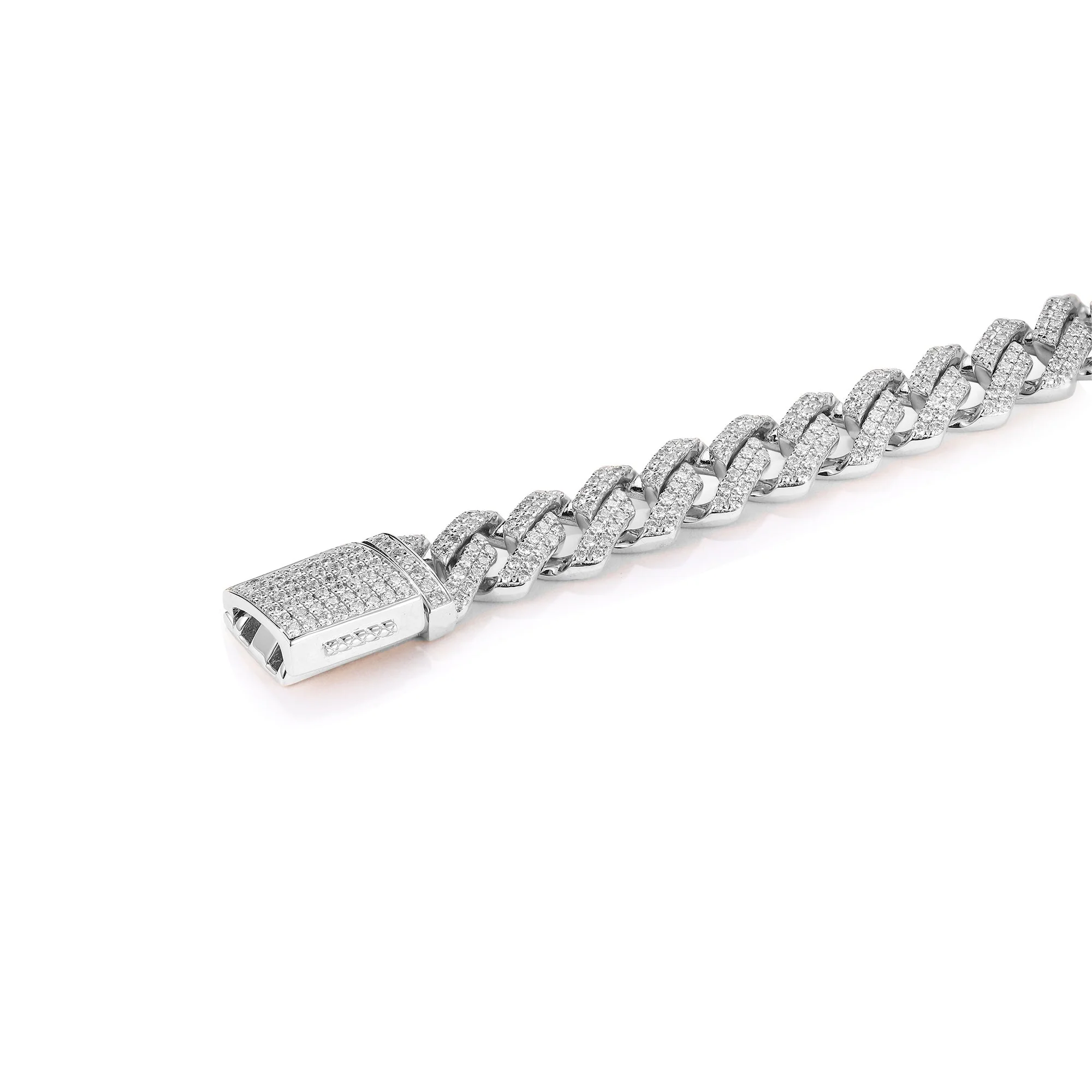 10mm Iced Out Miami Cuban Bracelet - Image 3