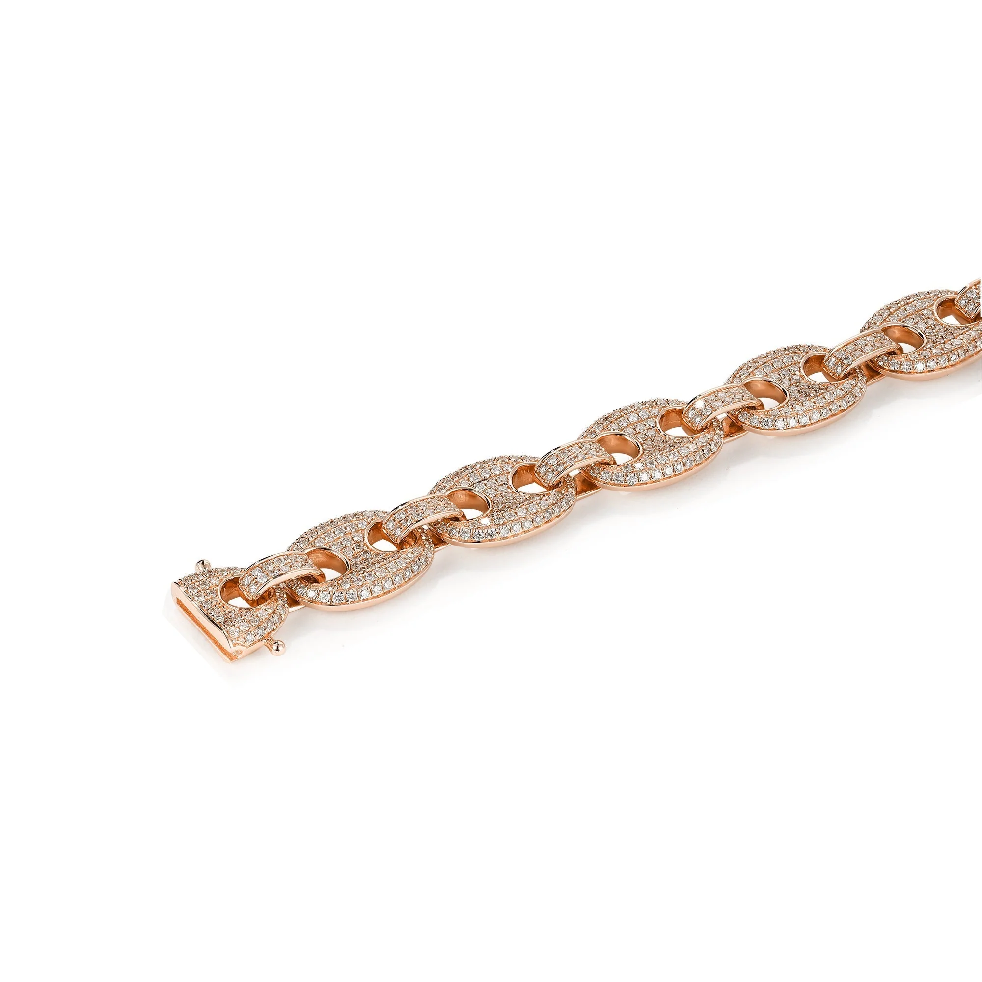 10mm Iced Out Gucci Link Bracelet - Image 5