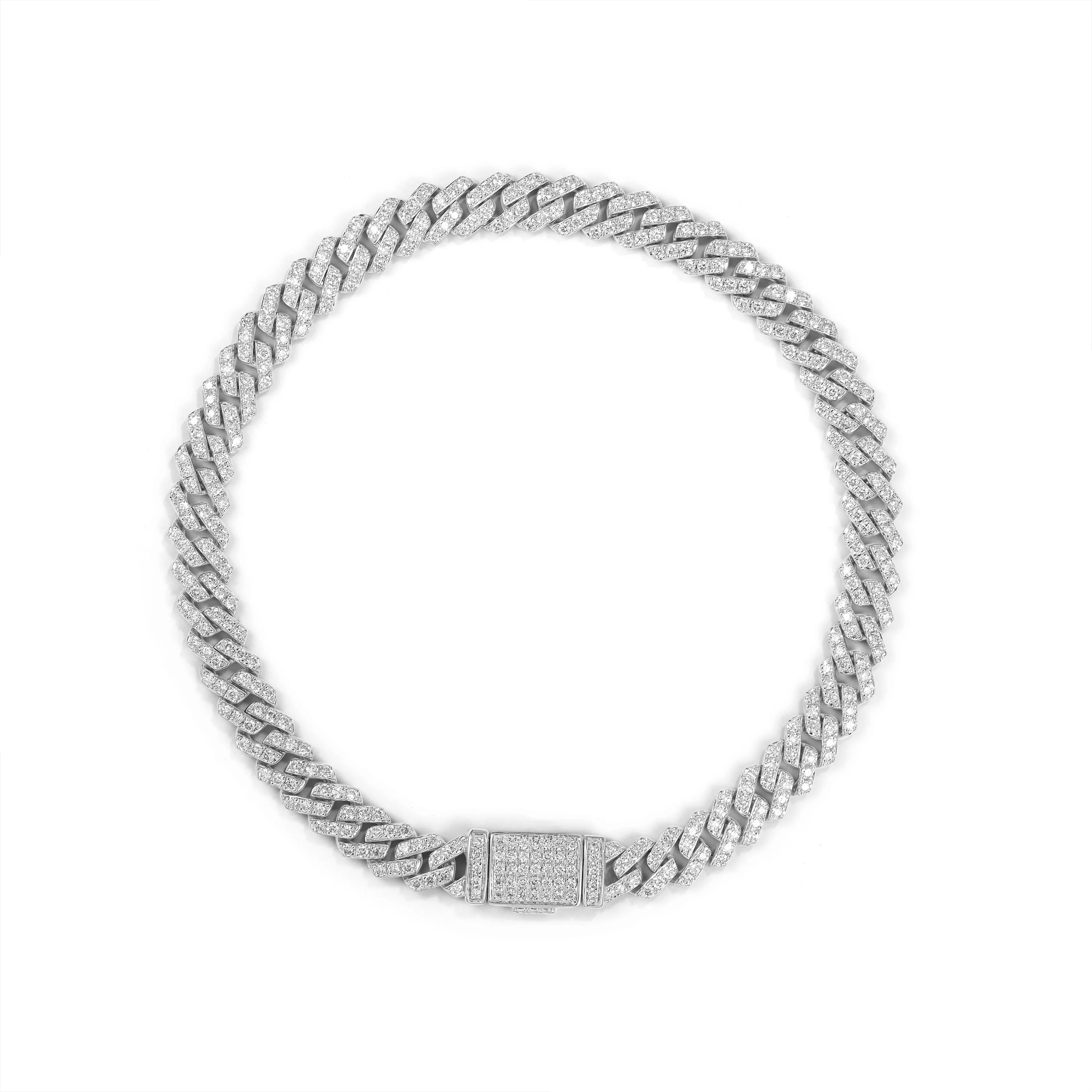 7mm Iced Out Miami Cuban Bracelet - Image 2