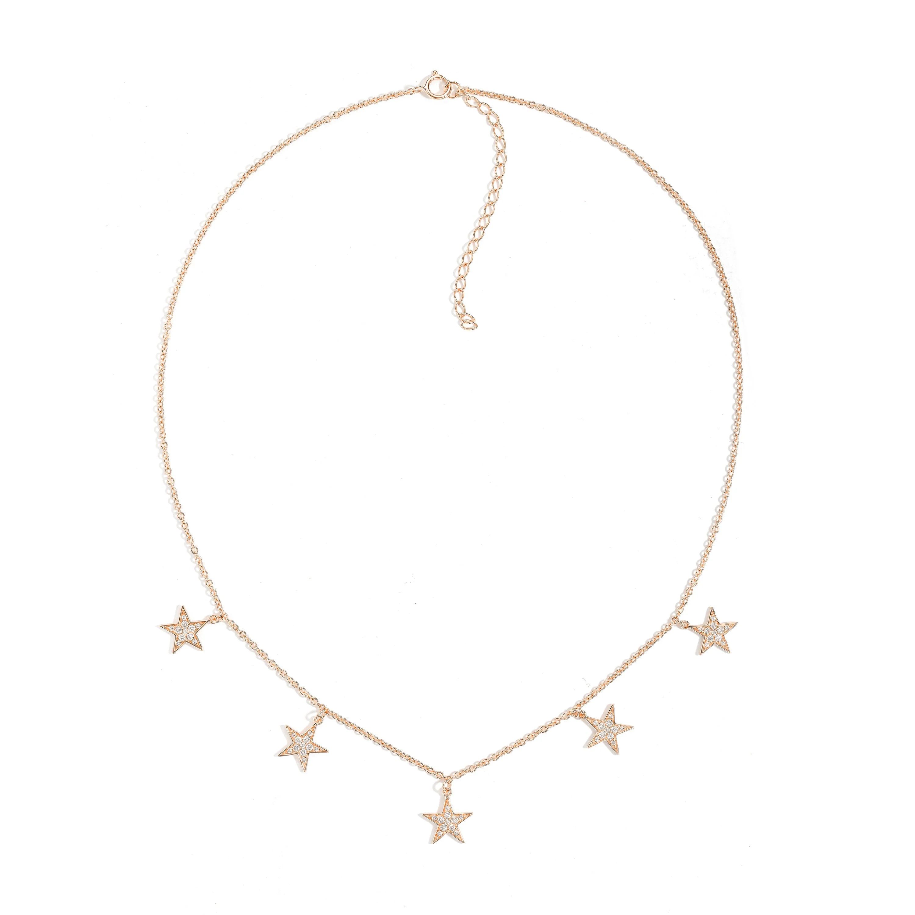 Twinkle Stars Diamond Necklace - Image 3