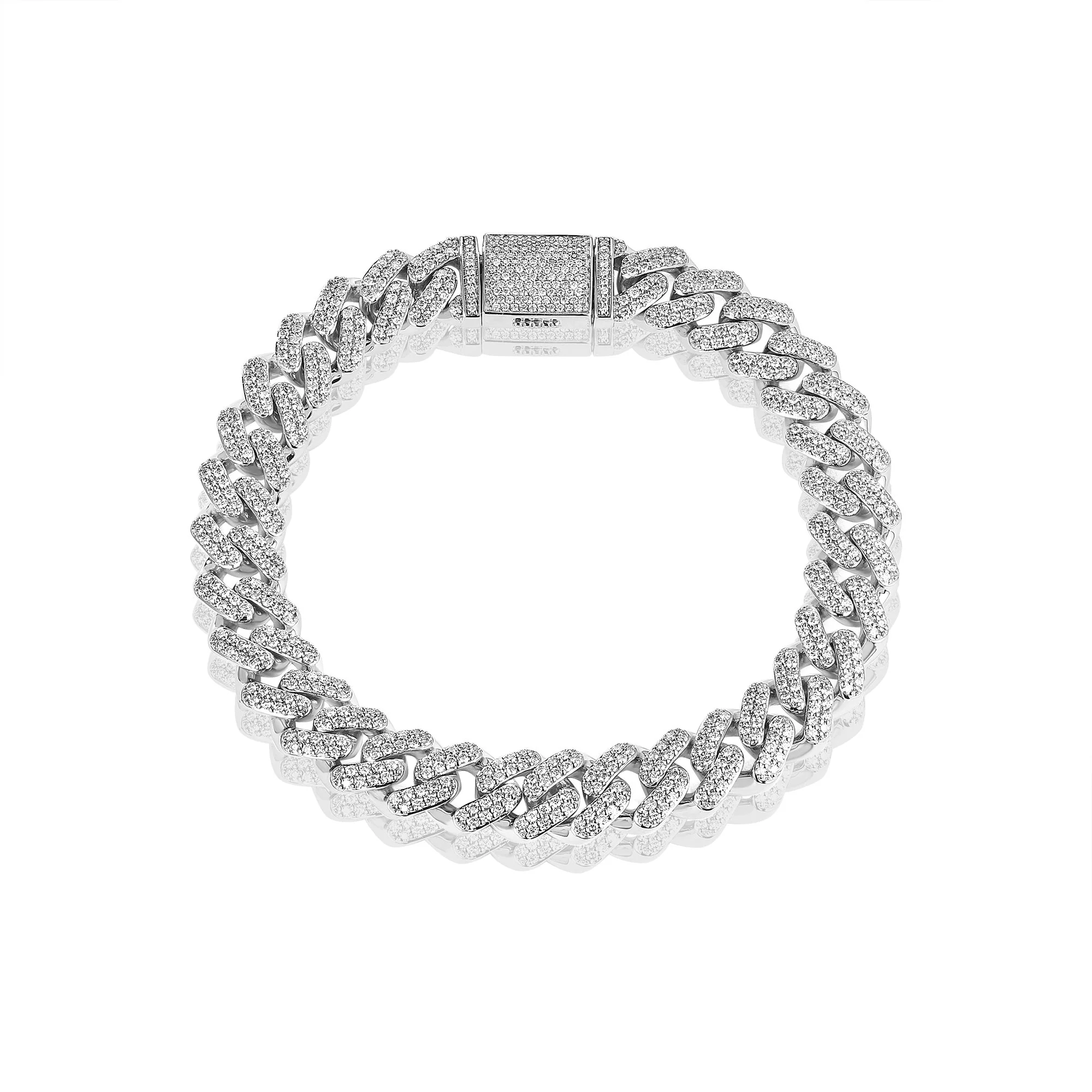 10mm Iced Out Cuban Bracelet - Image 2
