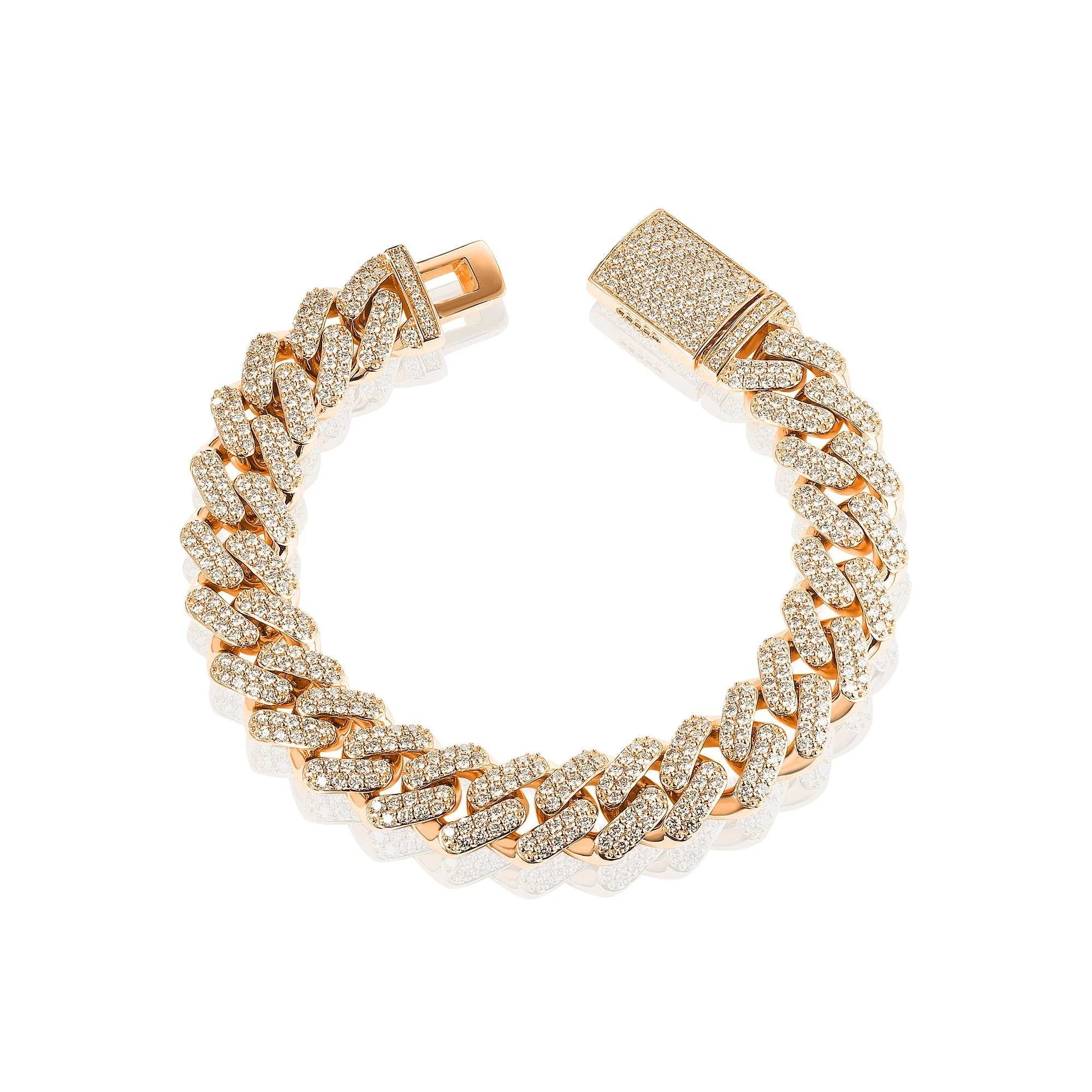 13mm Iced Out Cuban Bracelet - Image 3