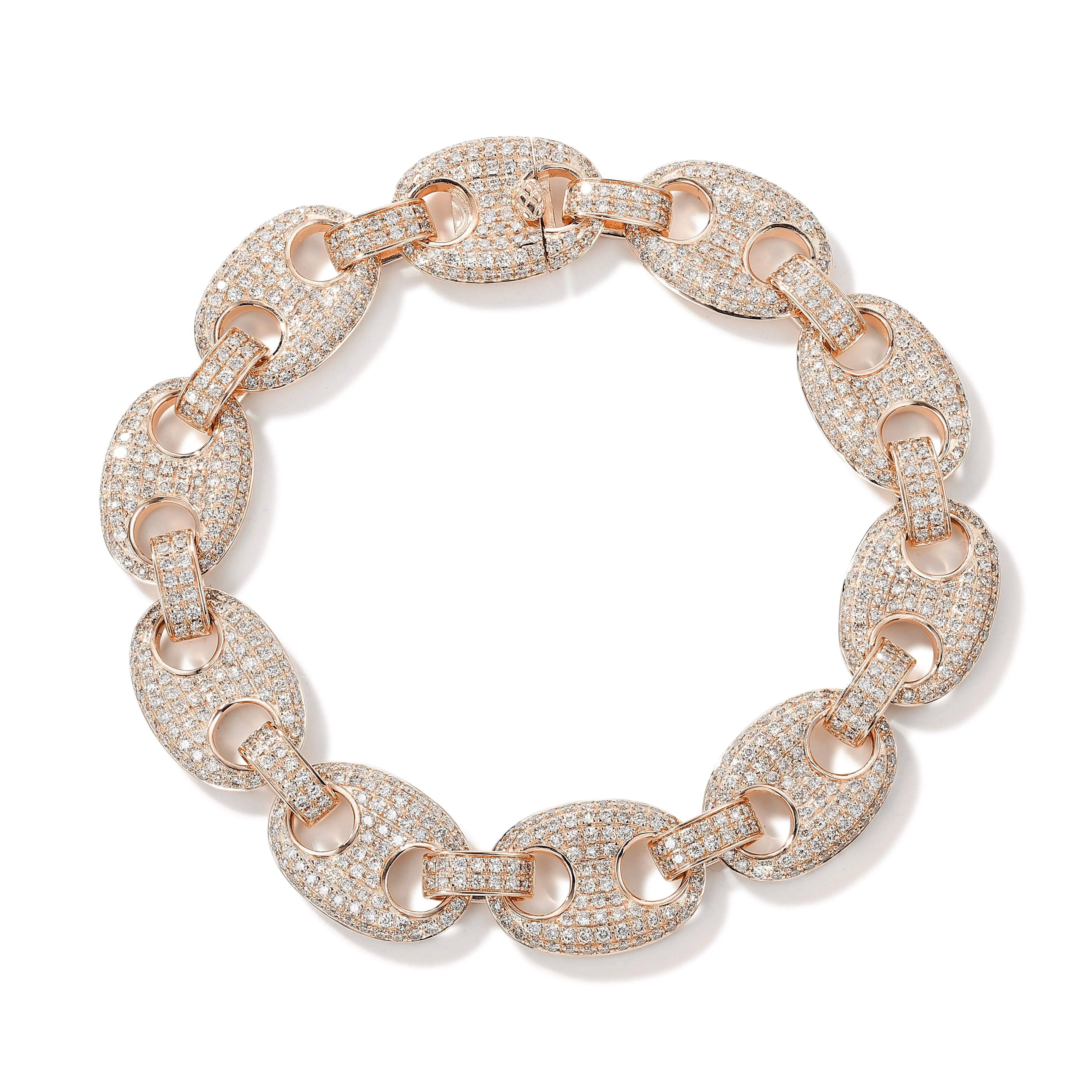 13mm Iced Out Gucci Link Bracelet - Image 3