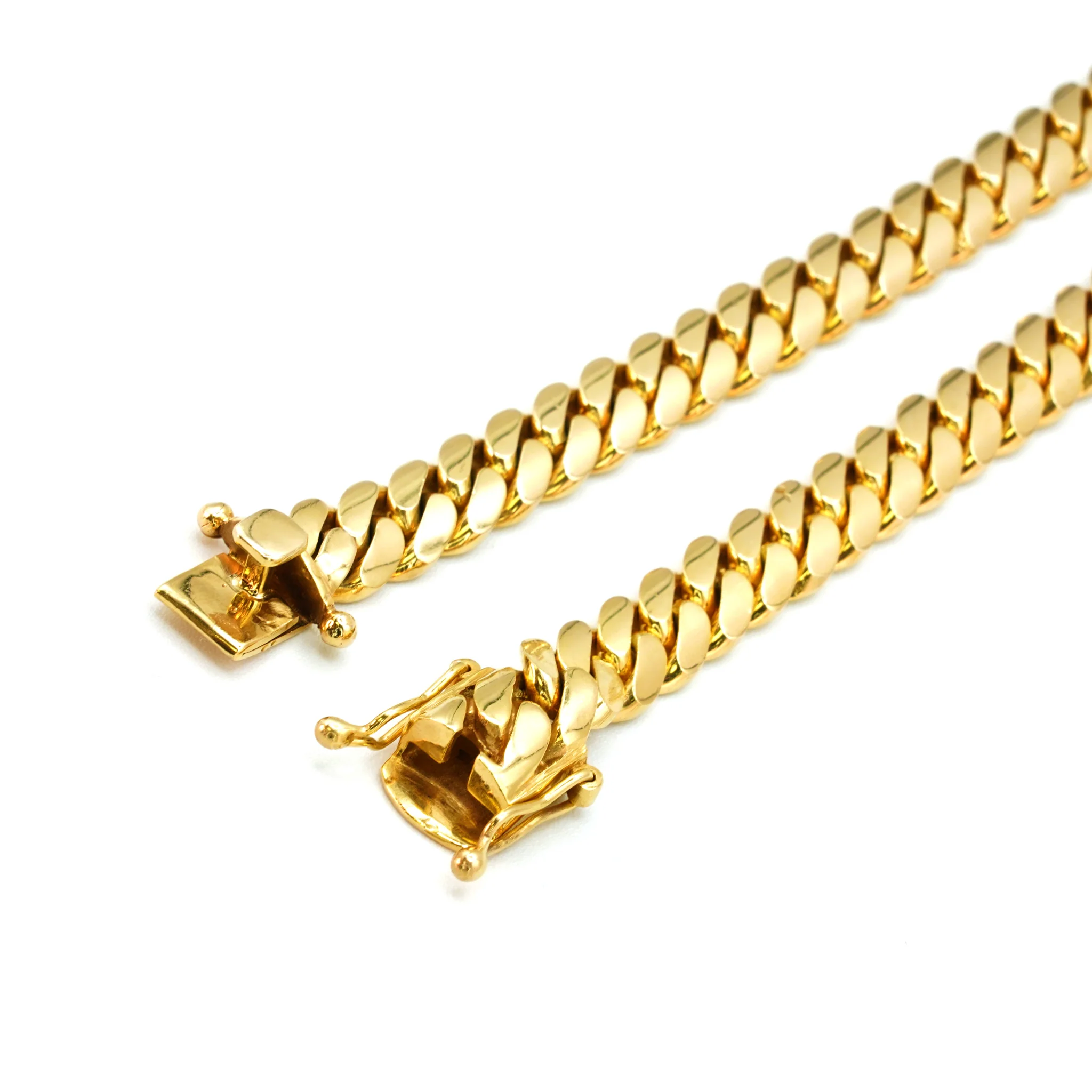 10K Yellow Gold Cuban Link Chains - Image 5