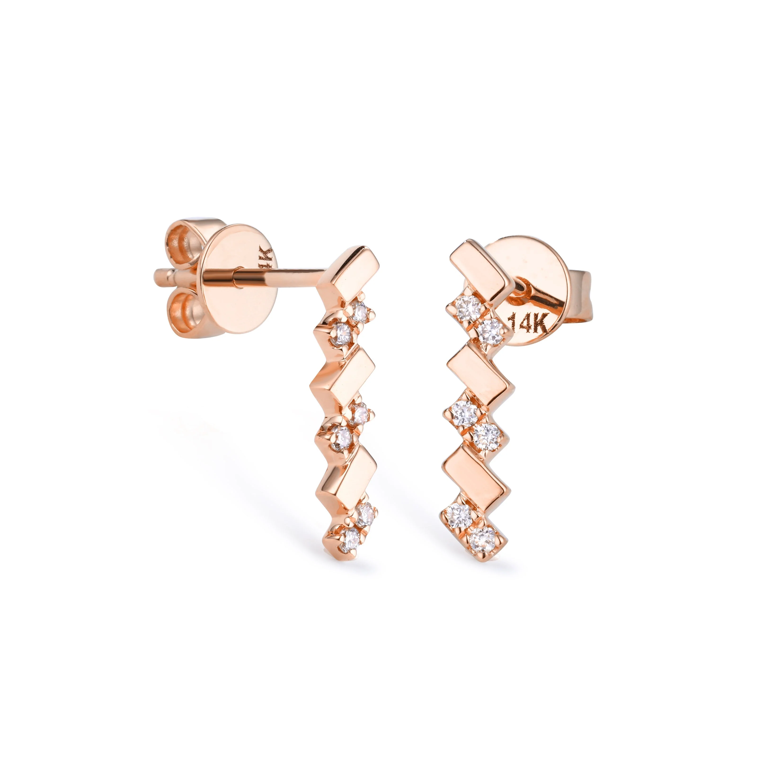 Simply Chic Diamond Earrings - Image 3