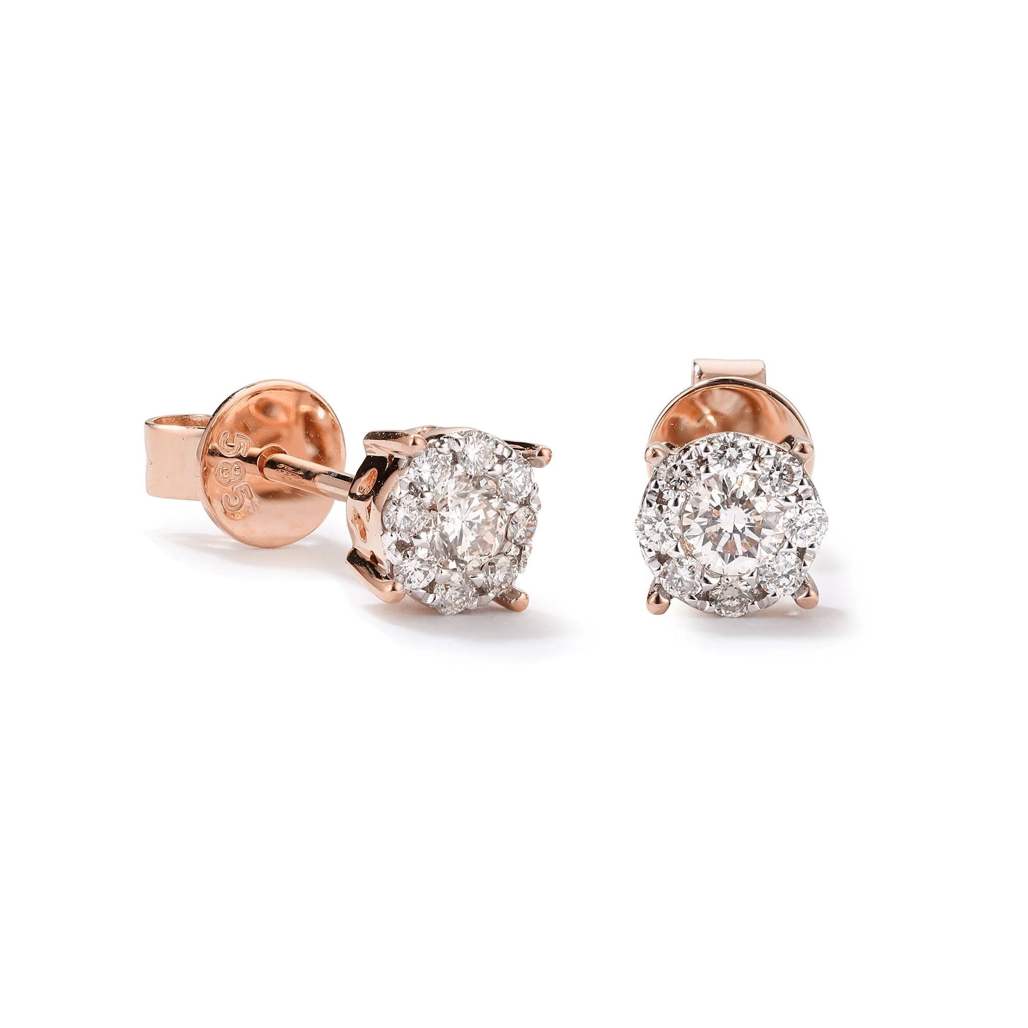 Rêve Glamour Diamond Stud Earrings - Image 3