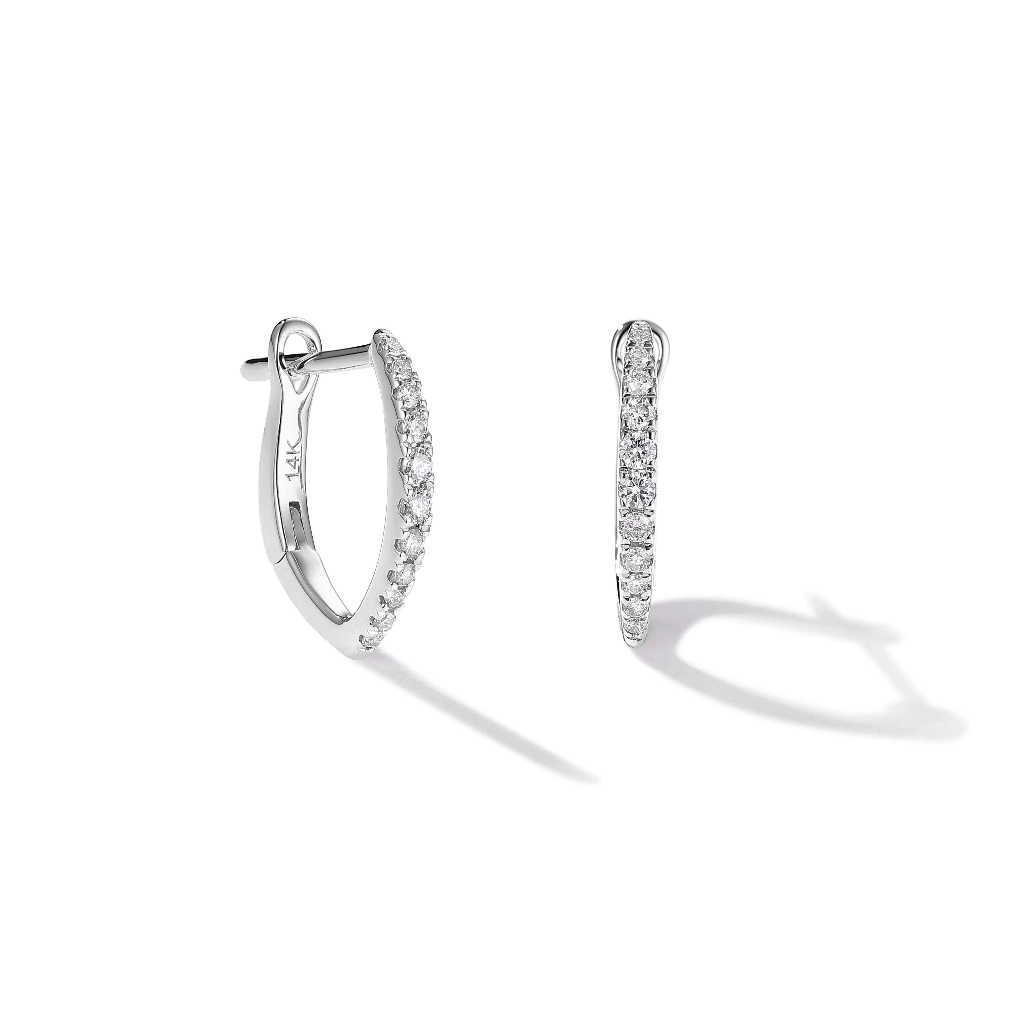 Modern Diamond Earrings - Image 2
