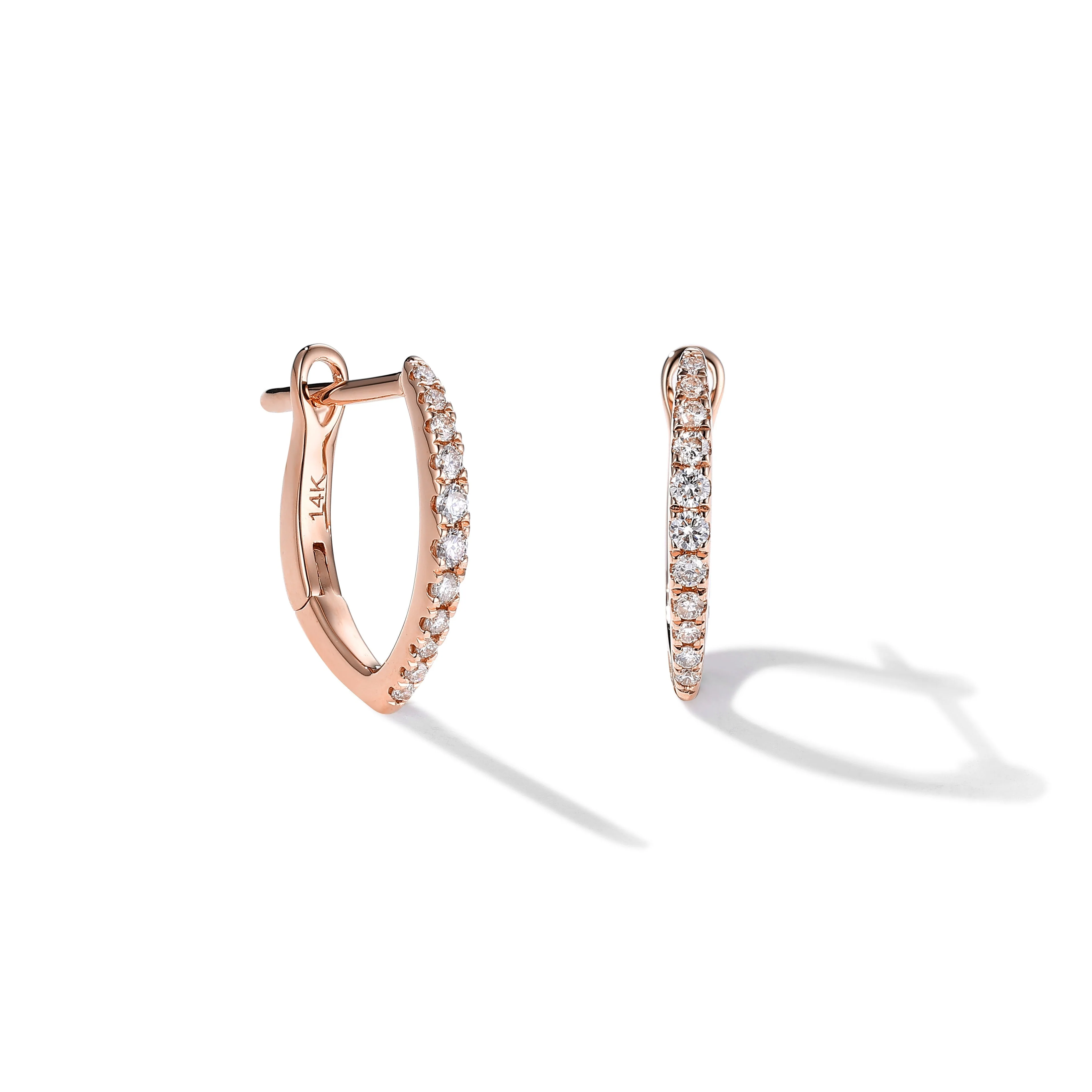 Modern Diamond Earrings - Image 3