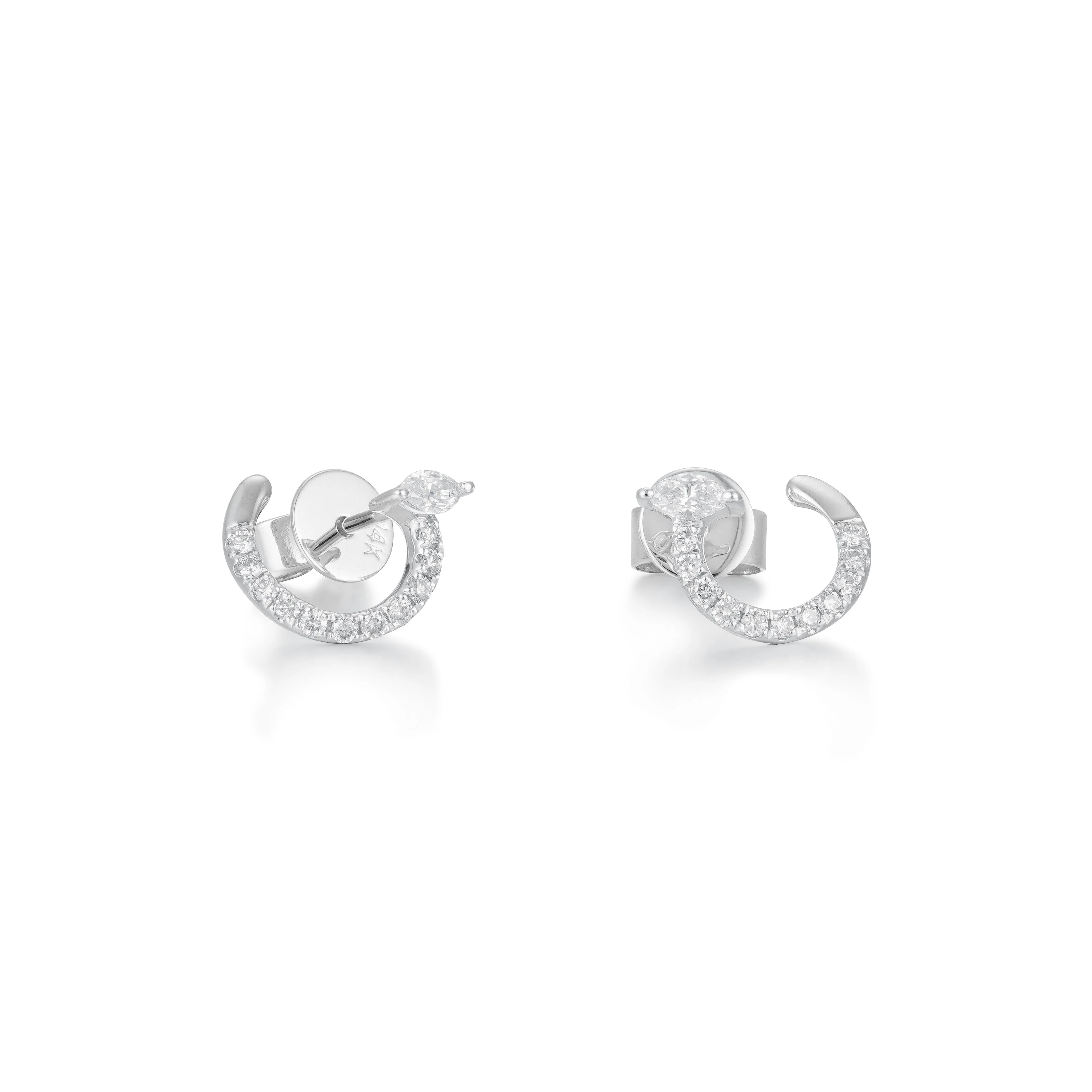 Marquise Mirage Diamond Earrings - Image 2