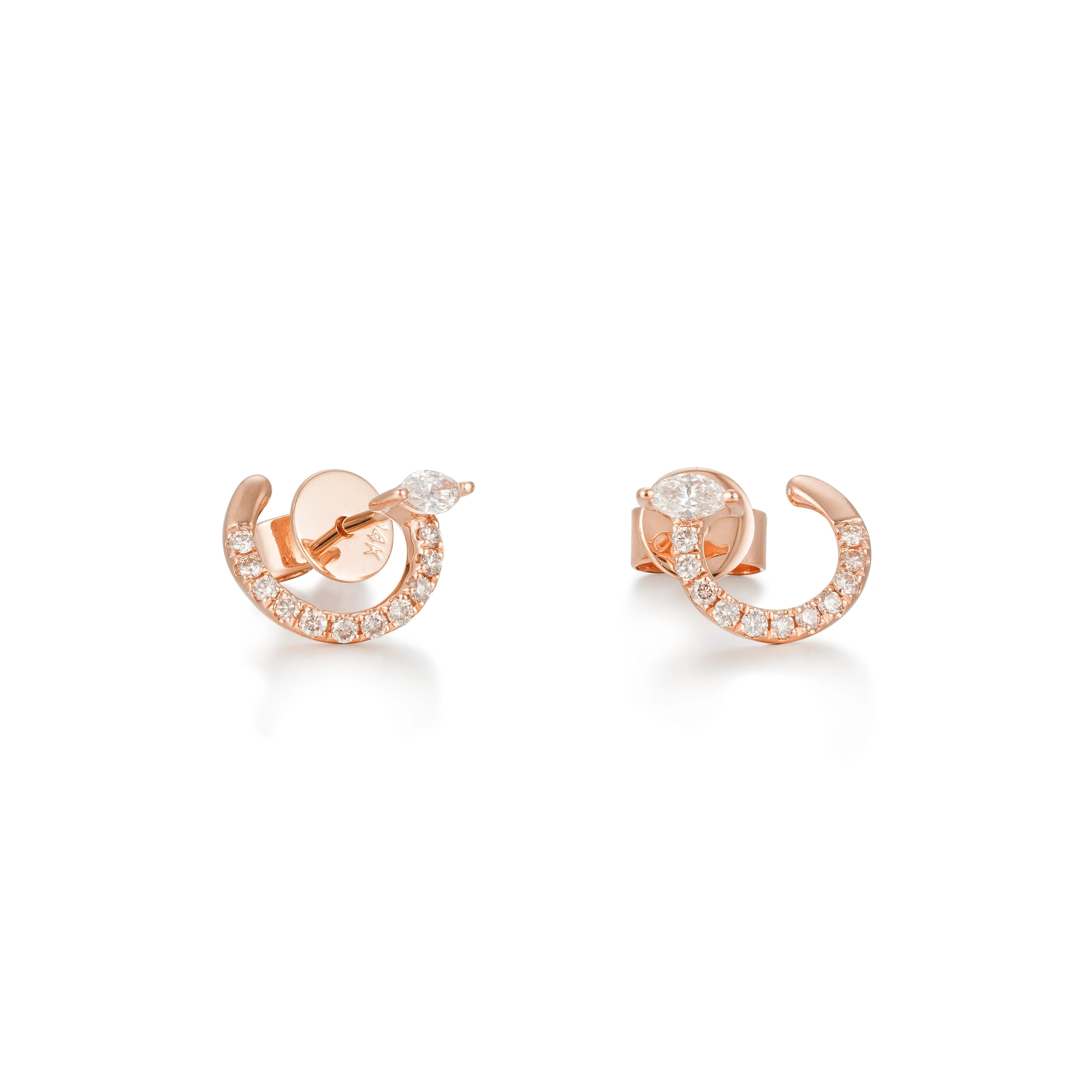 Marquise Mirage Diamond Earrings - Image 3