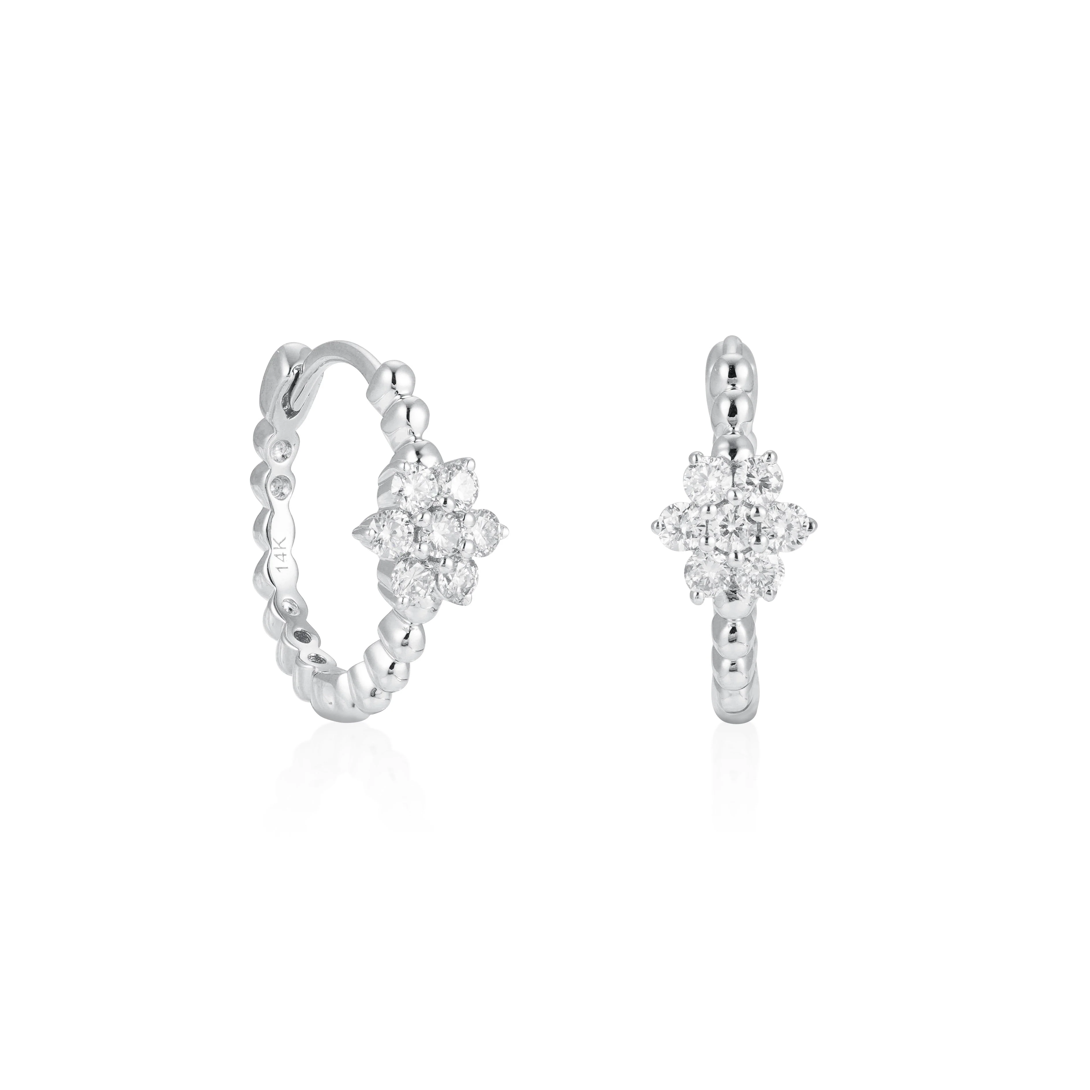 Blossoming Bling Diamond Earrings - Image 2