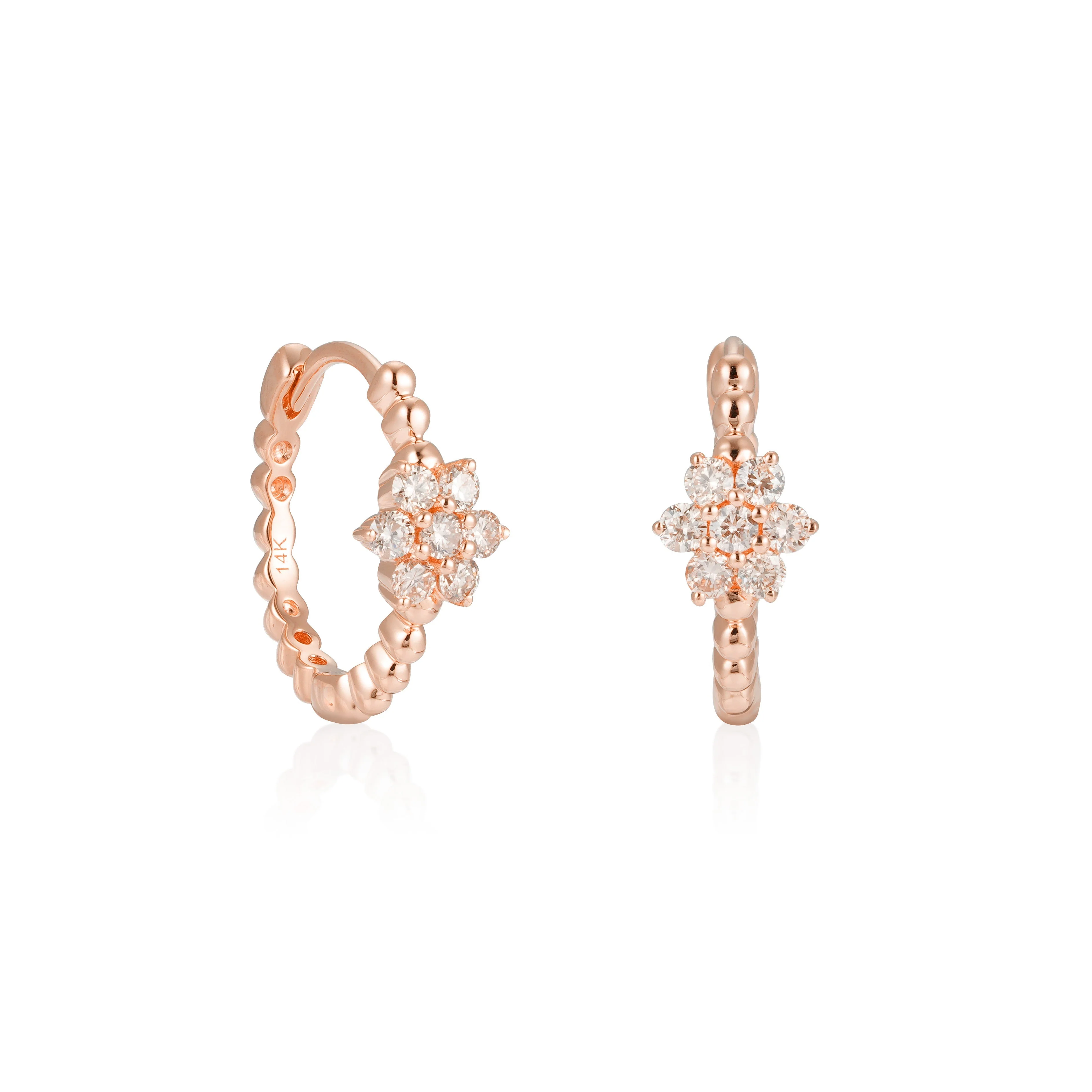 Blossoming Bling Diamond Earrings - Image 3