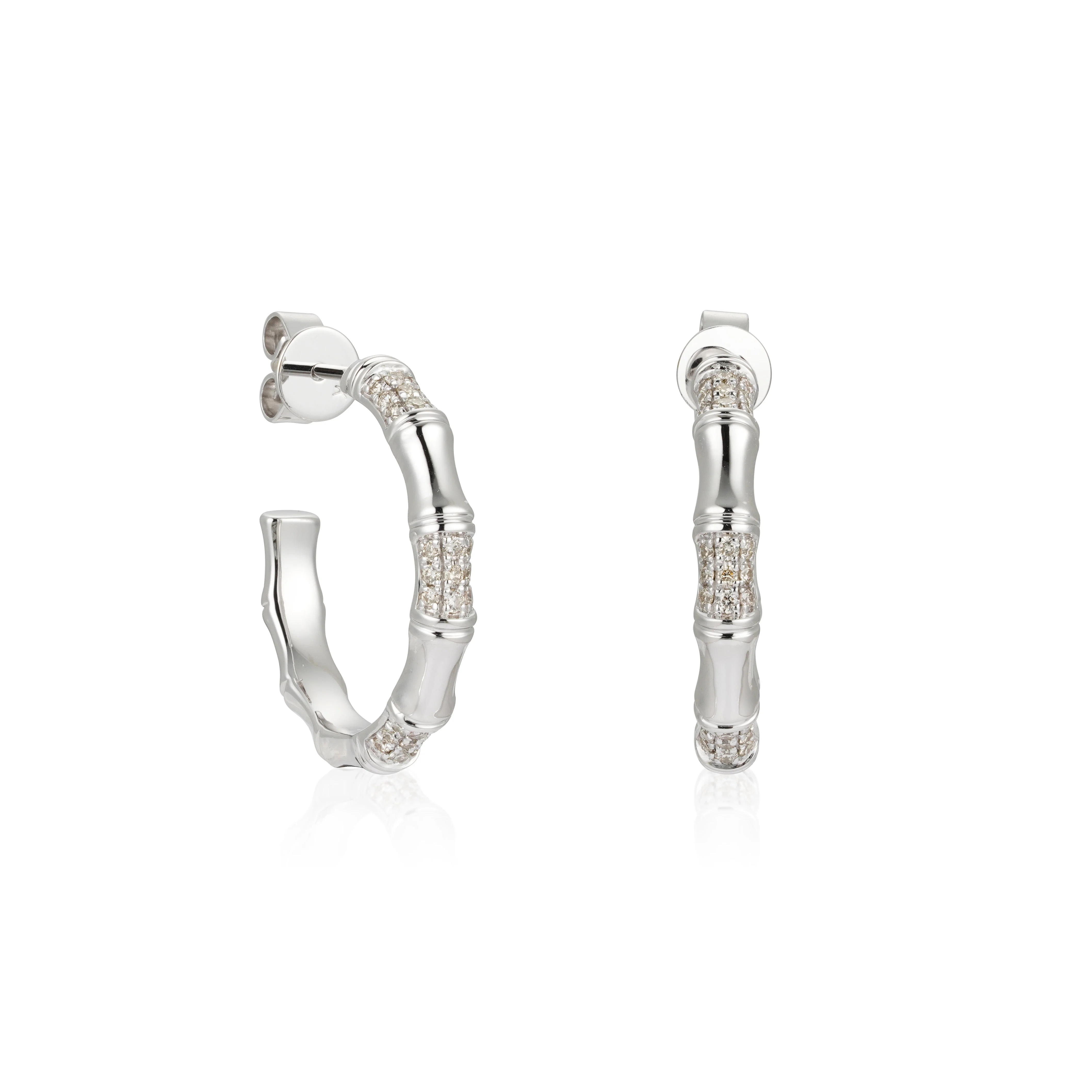 Gleaming Hoopla Diamond Earrings - Image 2