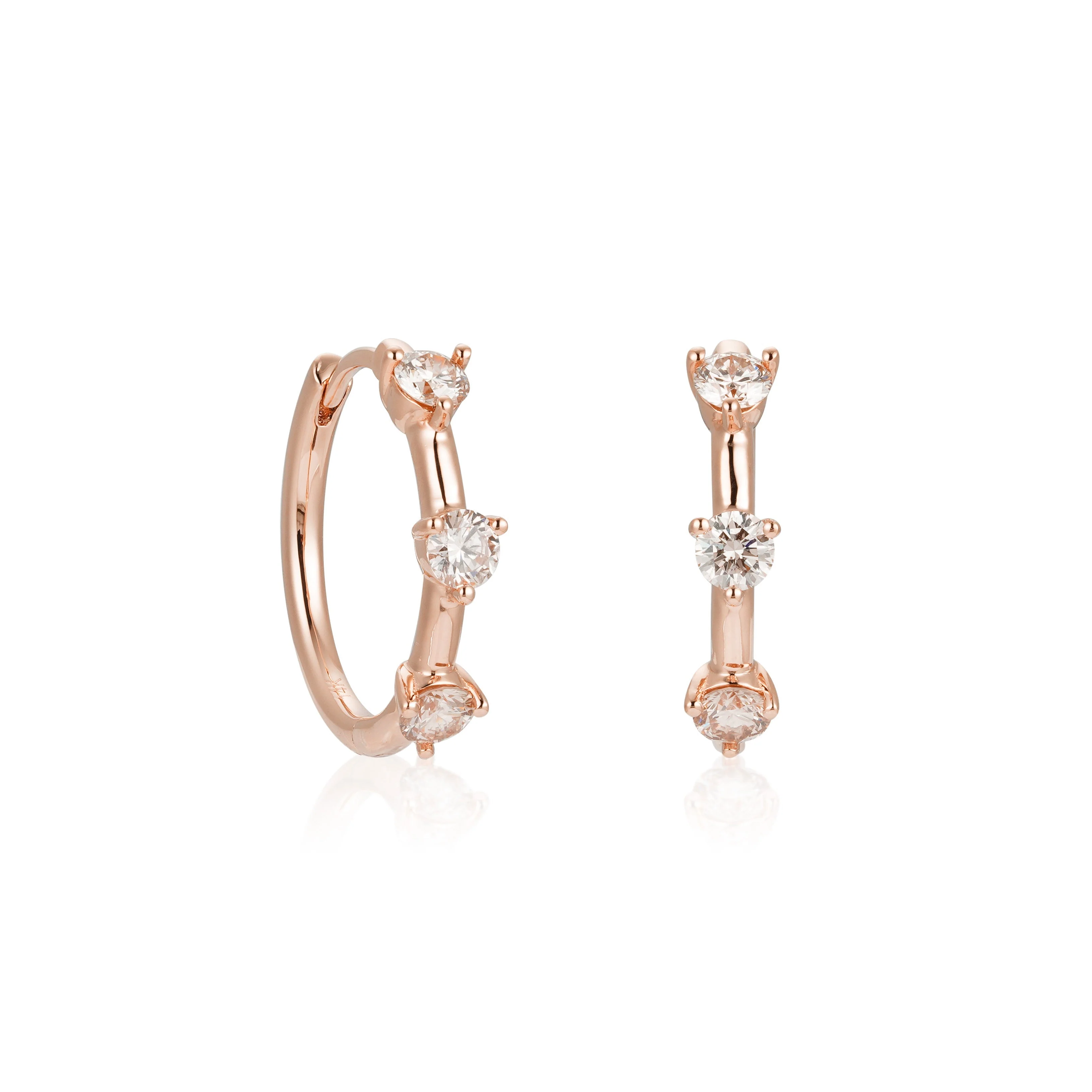 Trio Diamond Earrings - Image 3