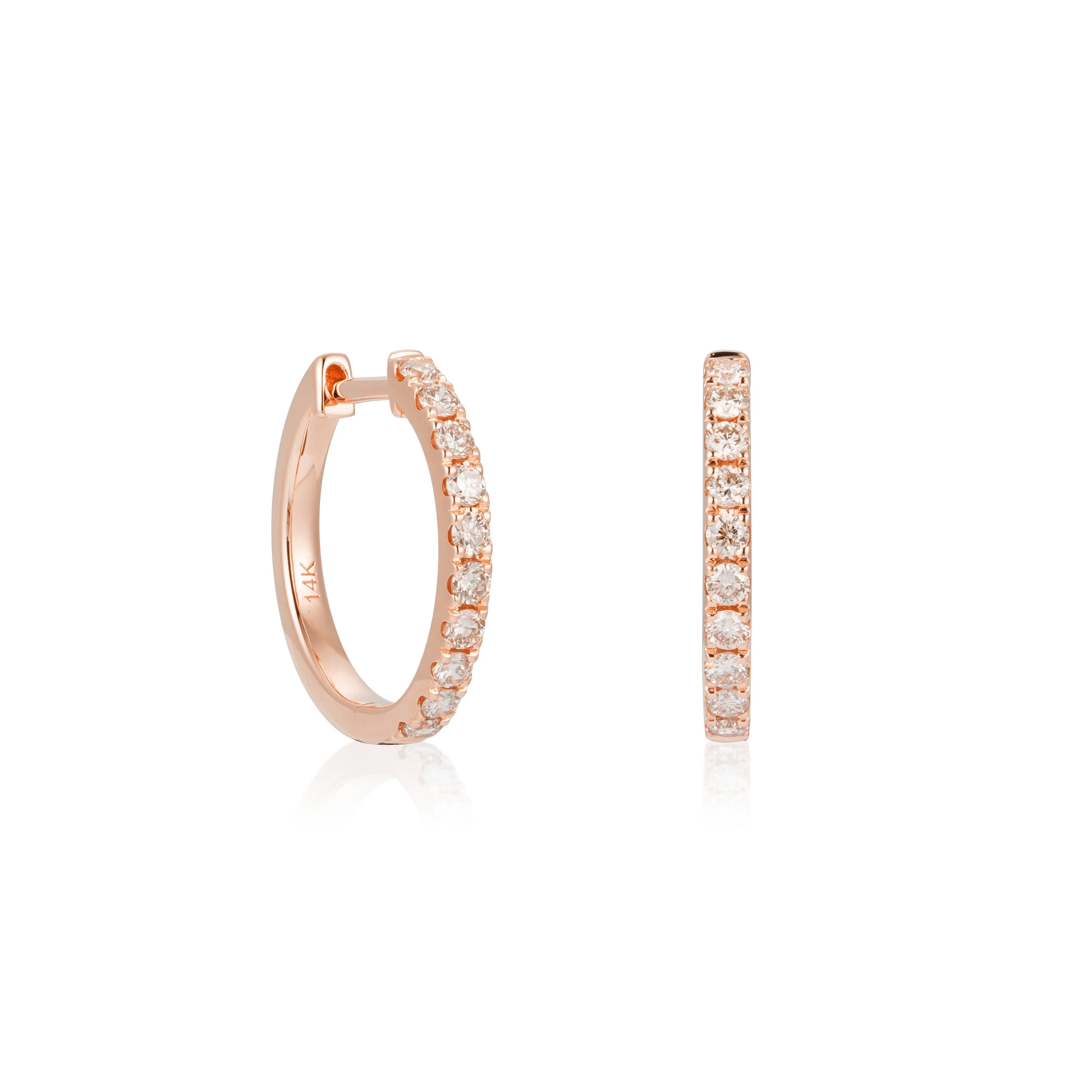 0.5cts Luxe Hugger Diamond Earrings - Image 3