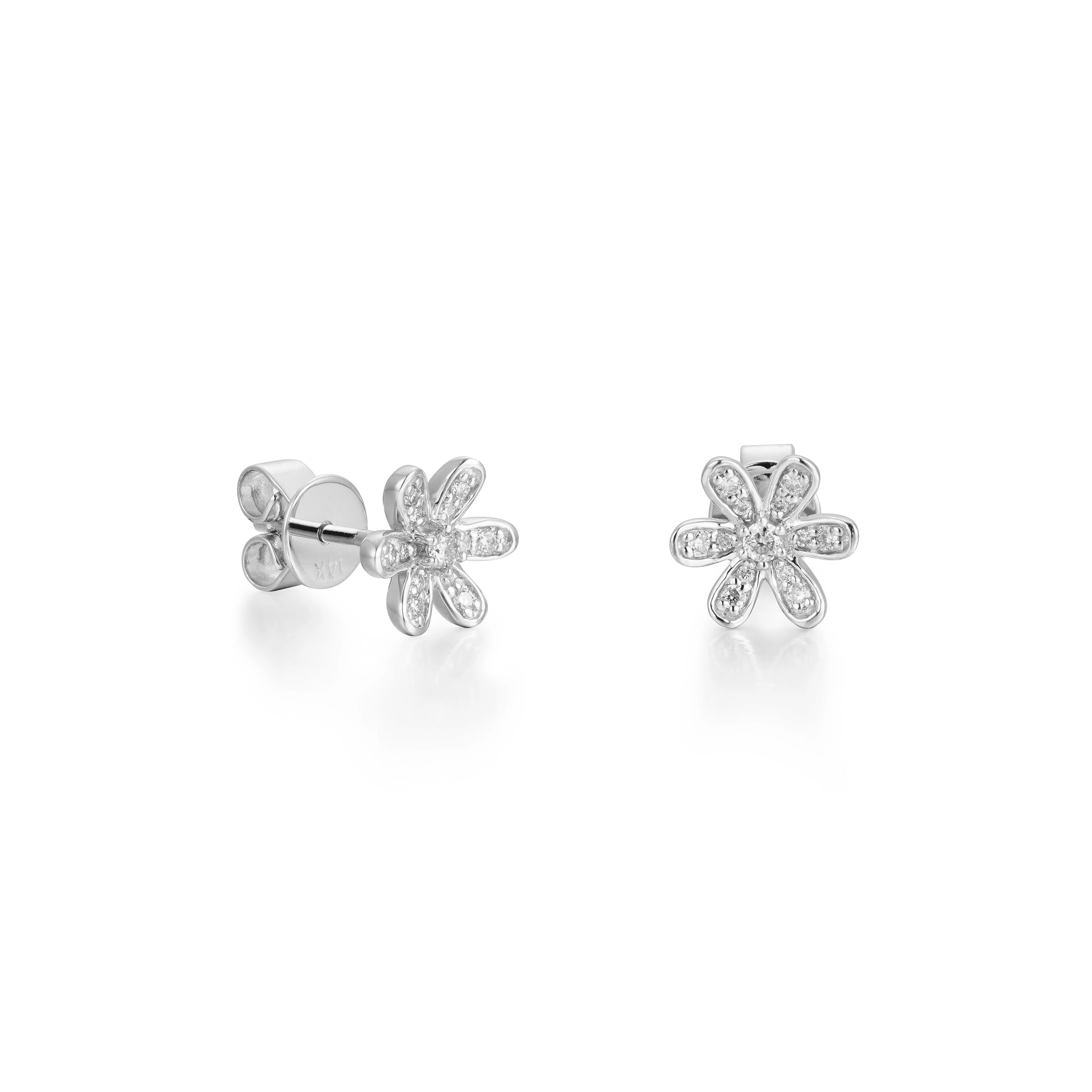 Flower Fling Diamond Earrings - Image 2