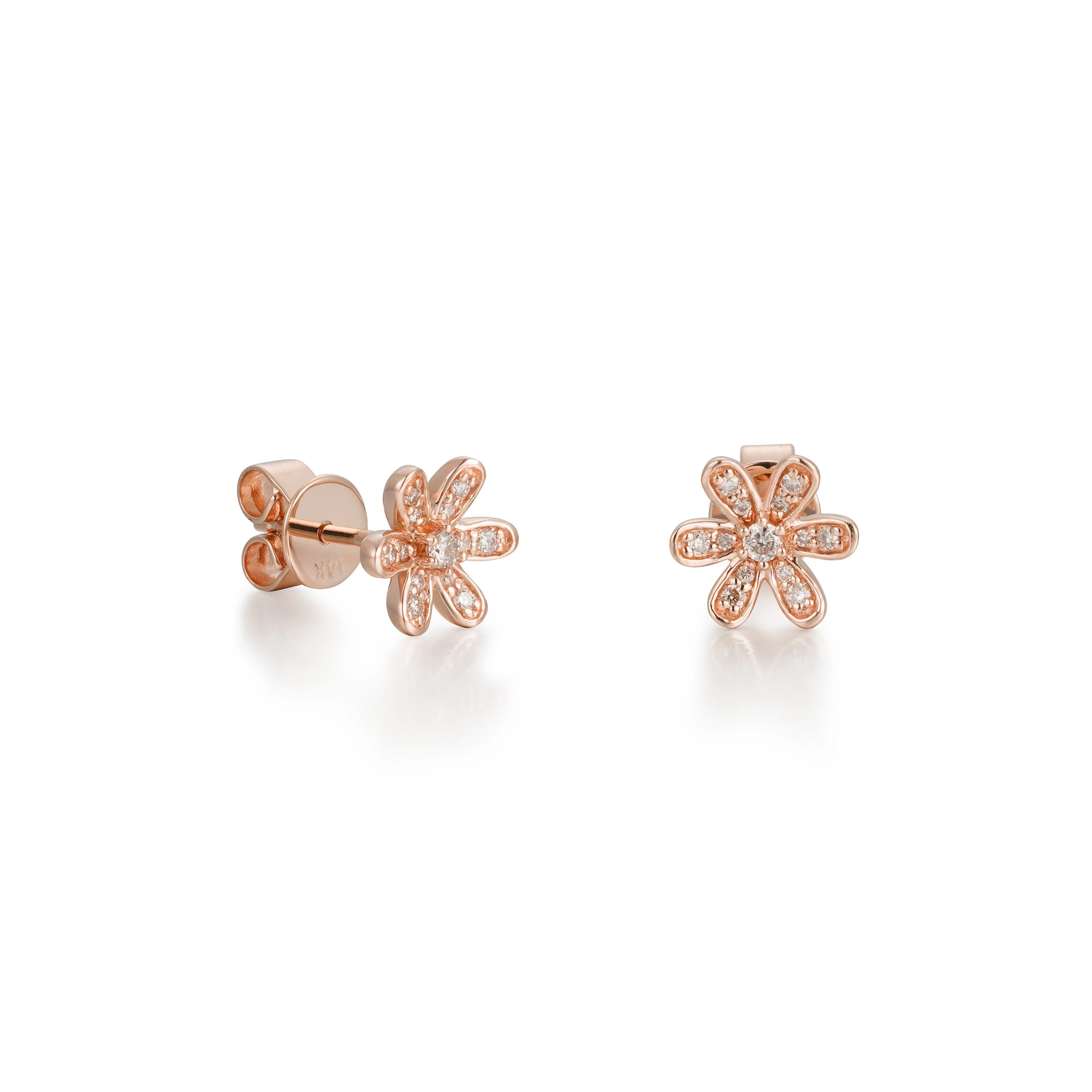 Flower Fling Diamond Earrings - Image 3