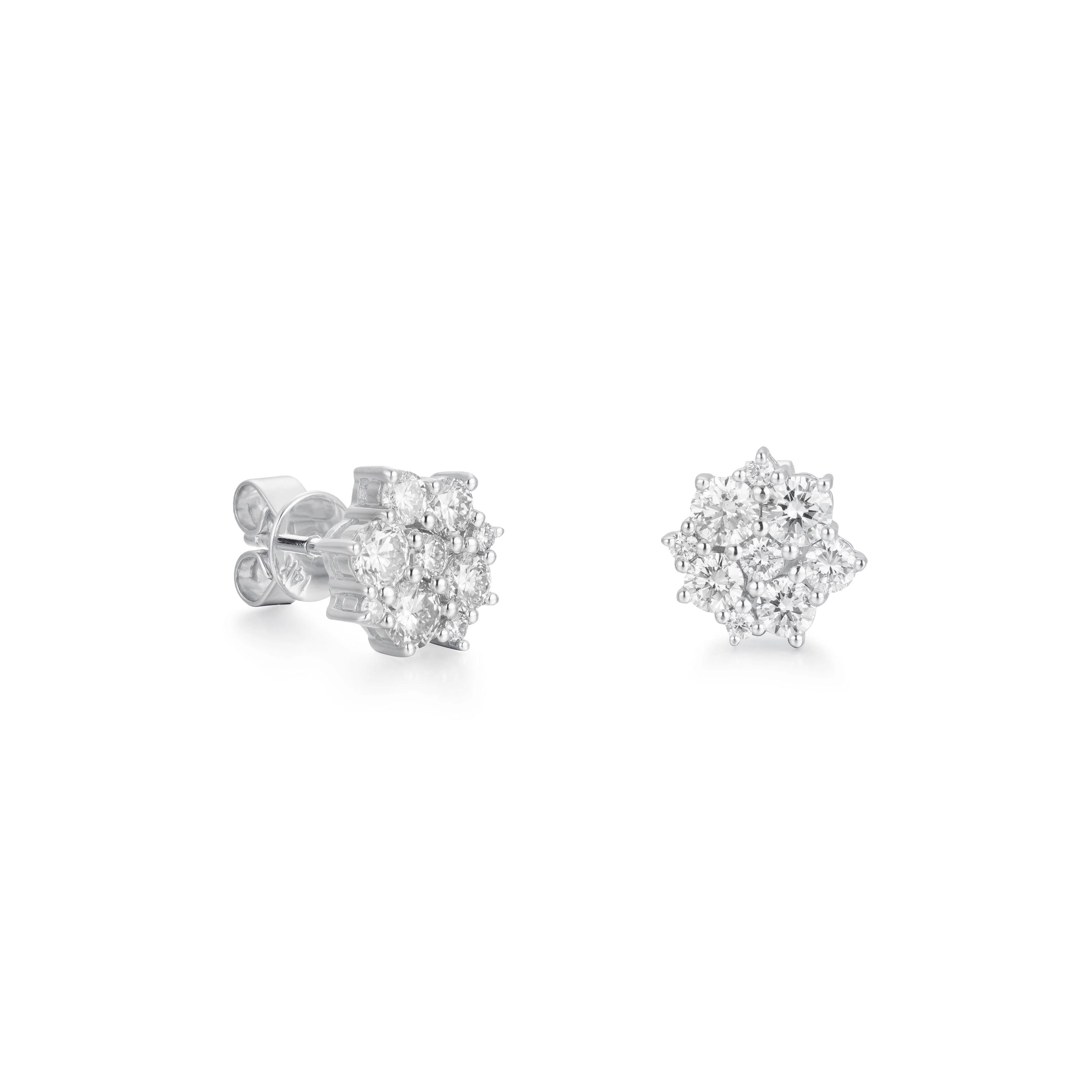 Dancing Petals Diamond Studs - Image 2