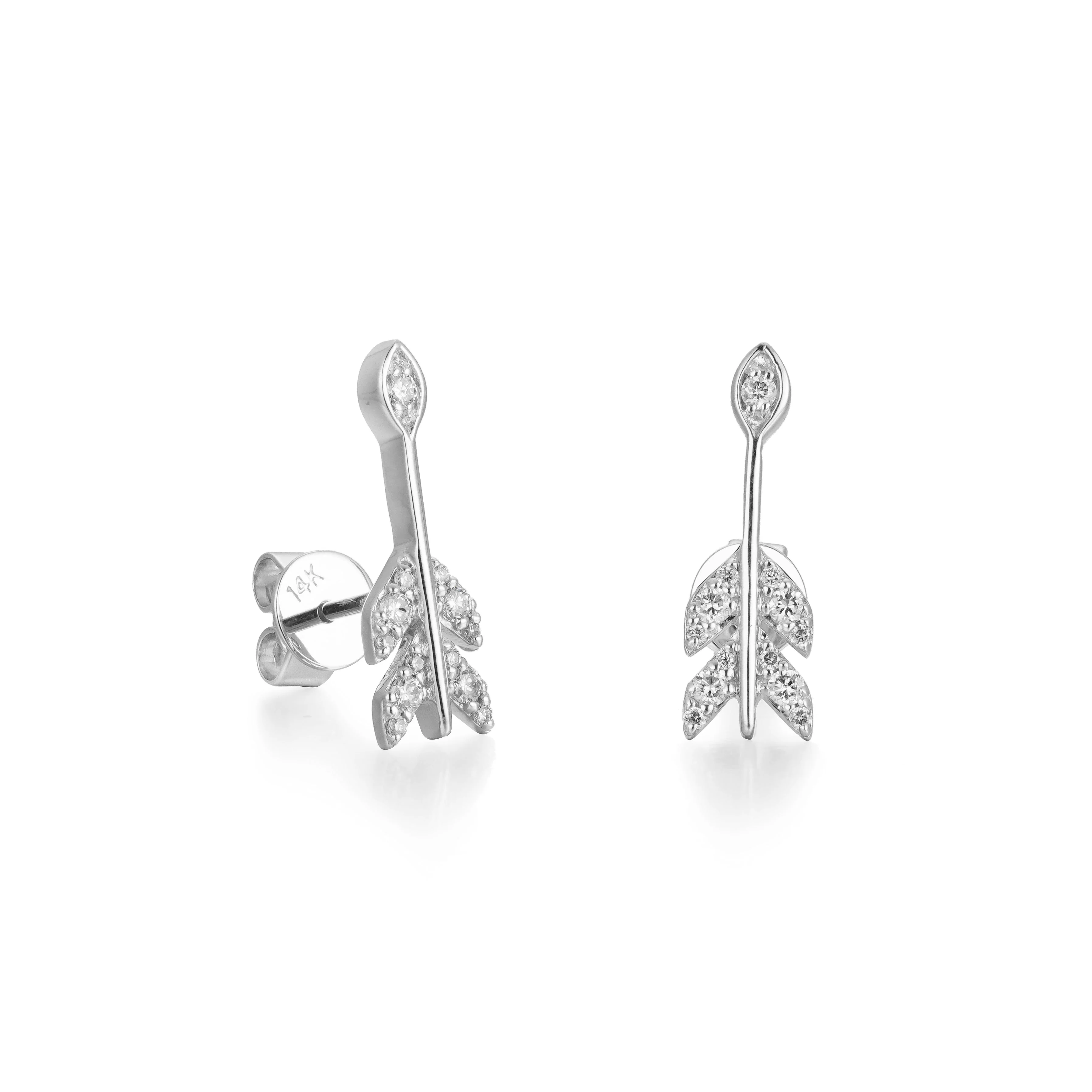 Playful Pointers Diamond Earrings - Image 2