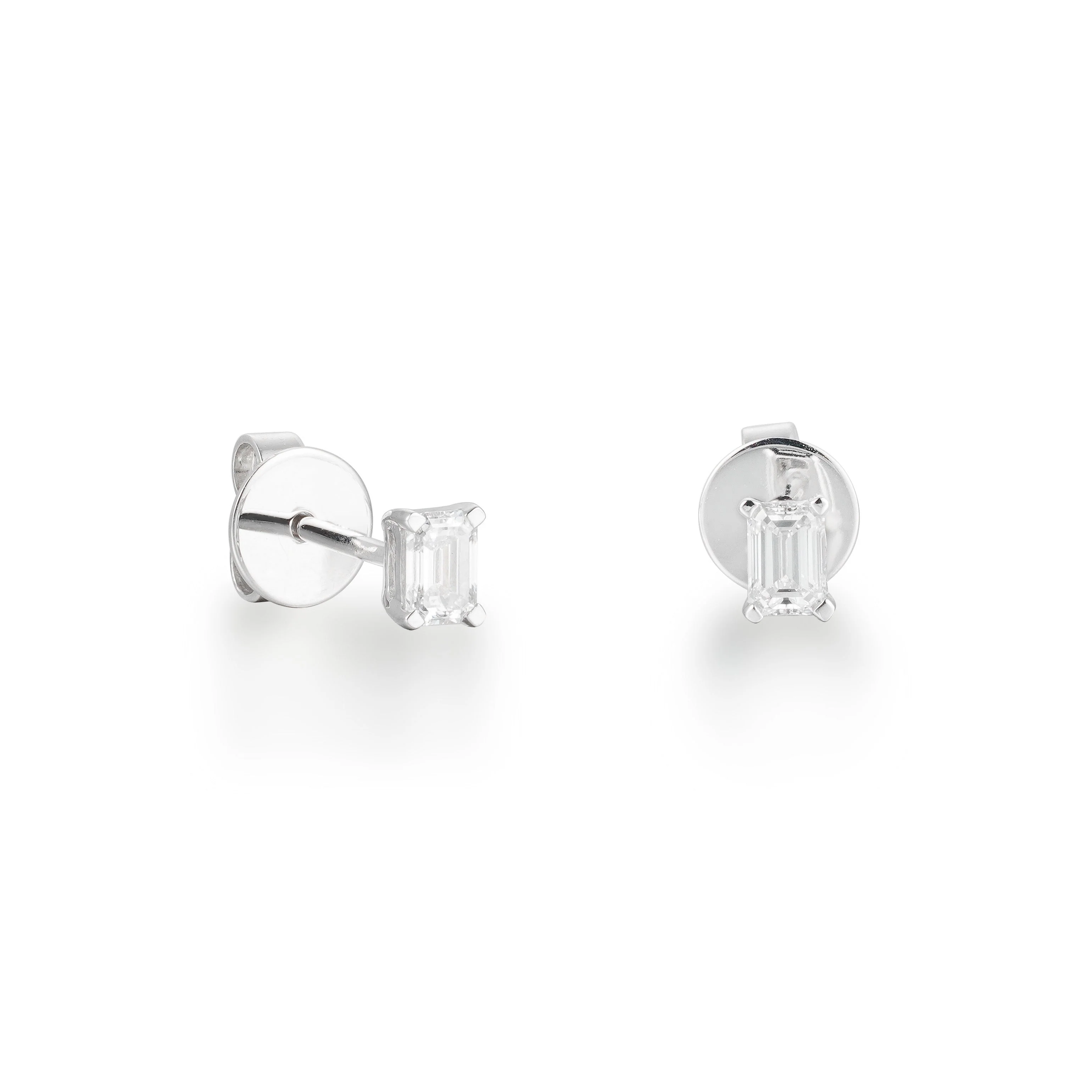 10 Pointer Baguette Diamond Studs - Image 2