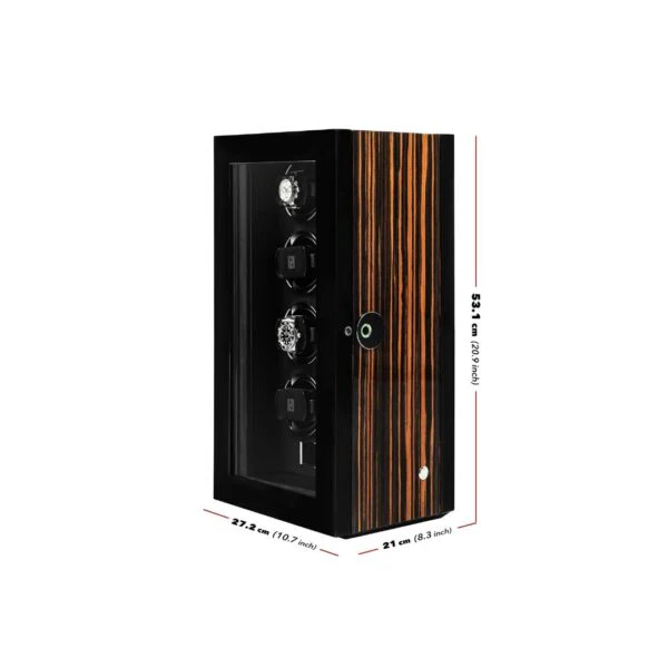 Billstone Fusion 8 Fingerprint Macassar - Watch Winder - Image 4