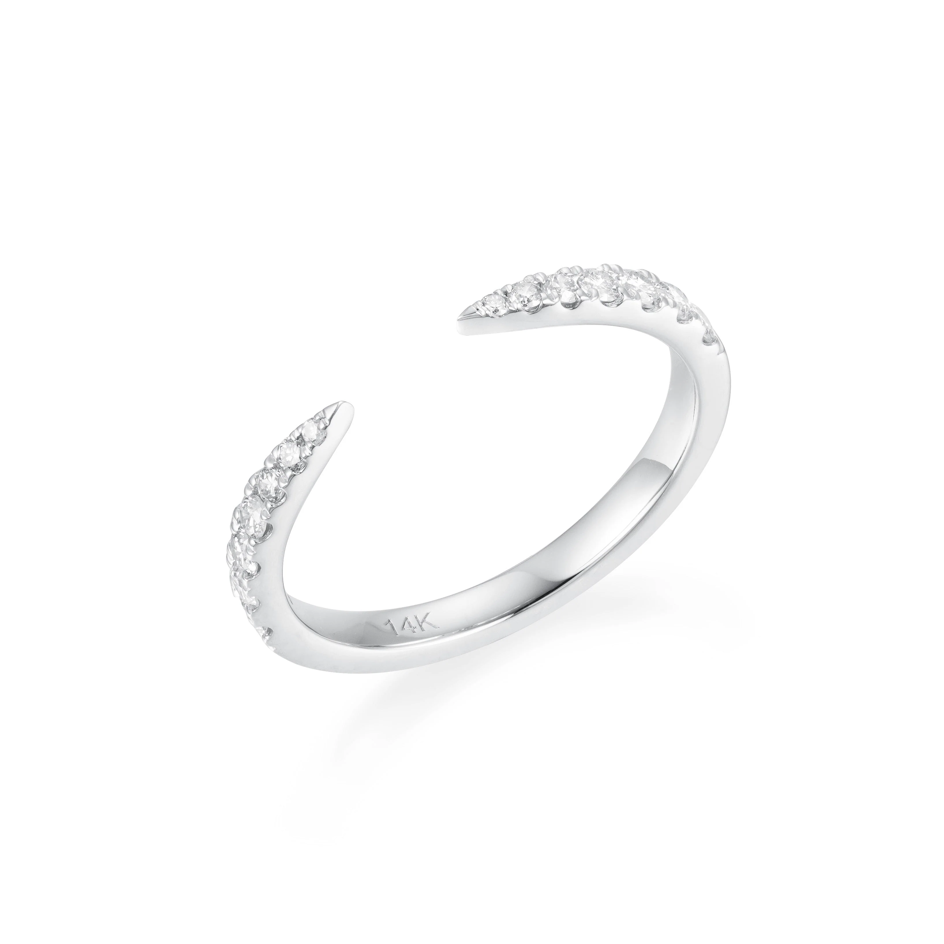 Unclosed Glam Diamond Ring - Image 2