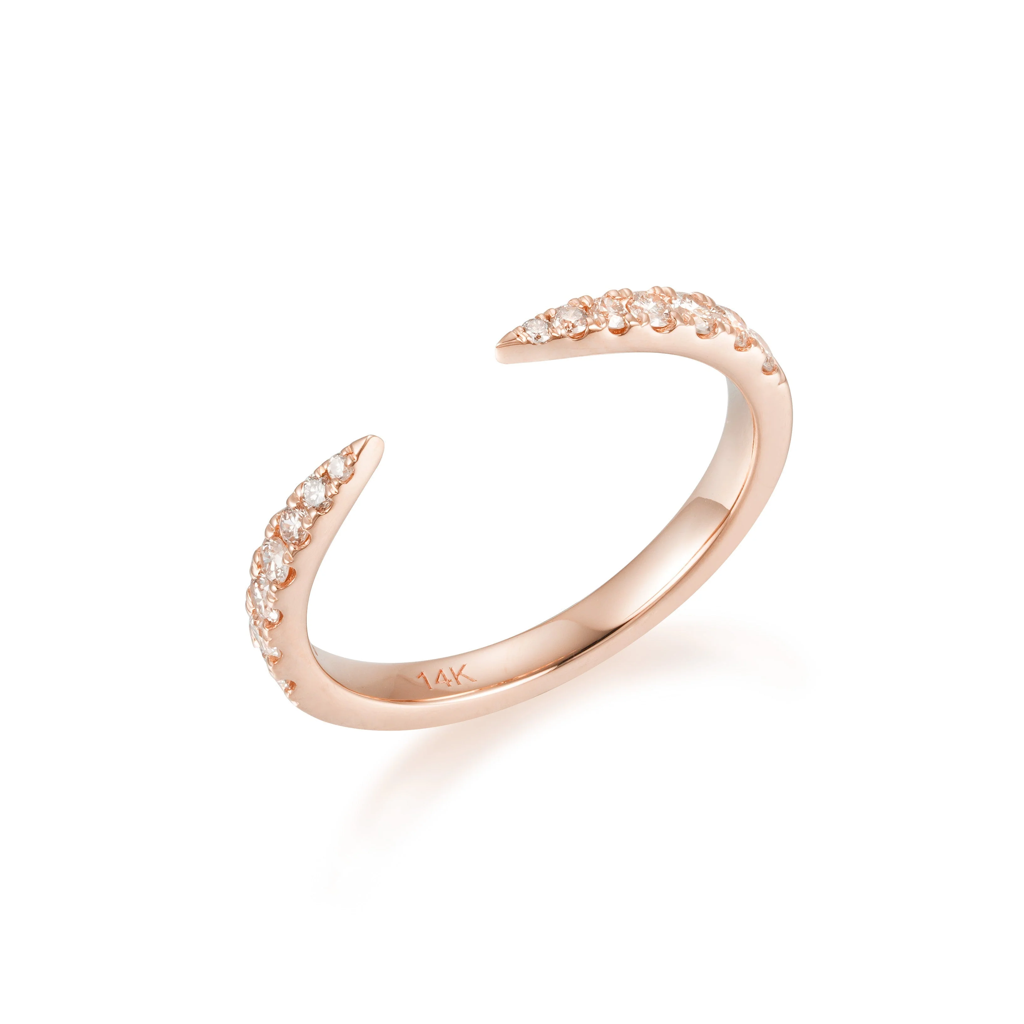 Unclosed Glam Diamond Ring - Image 3