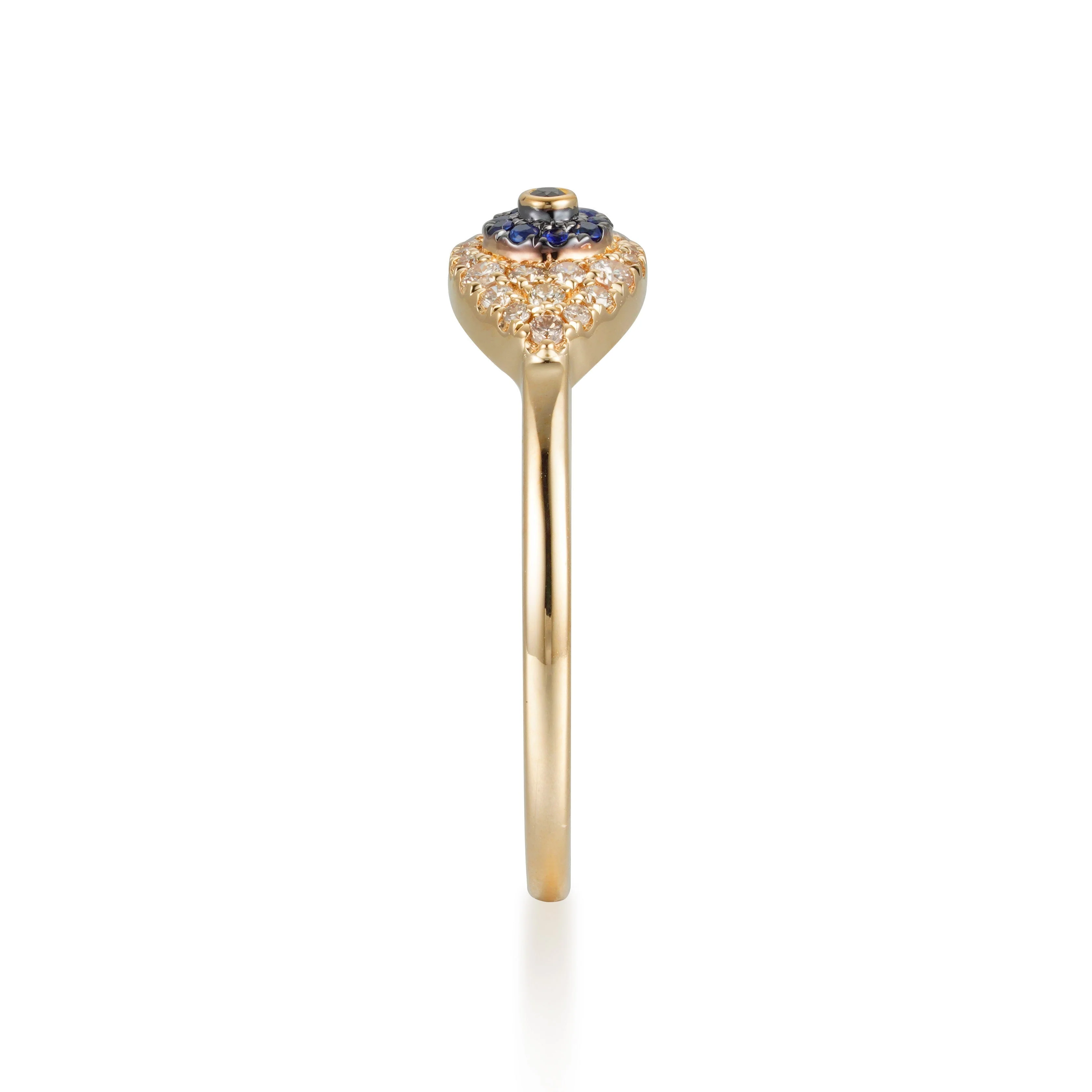 Marquise Evil Eye Diamond Ring - Image 3