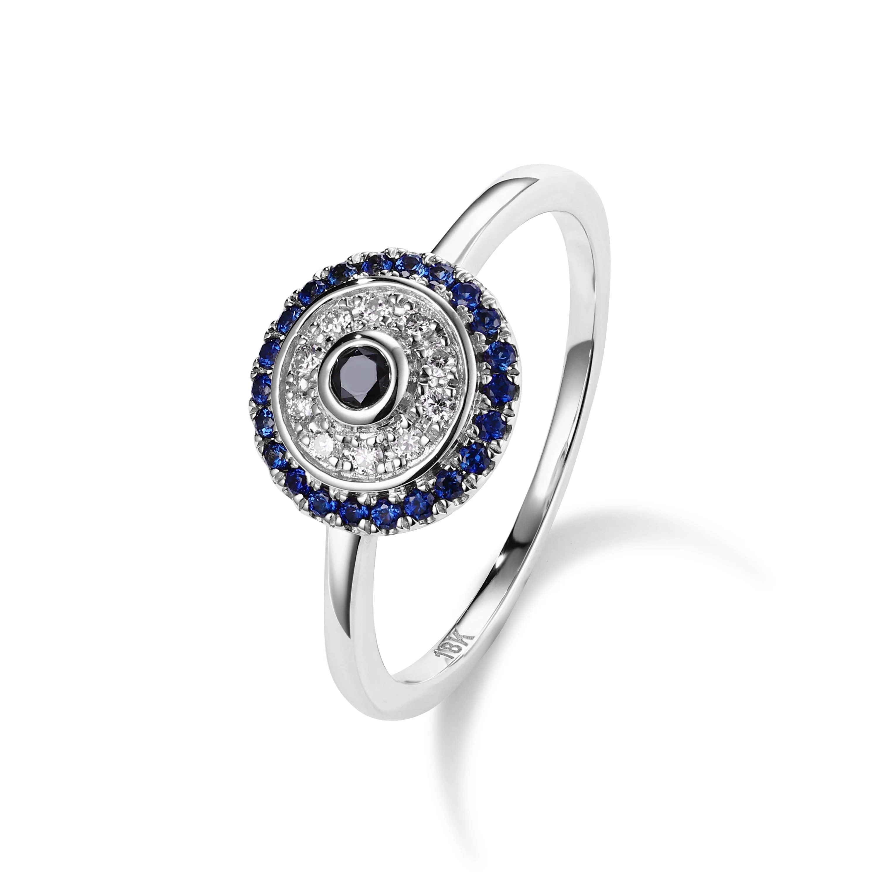 Round Evil Eye Diamond Ring - Image 2