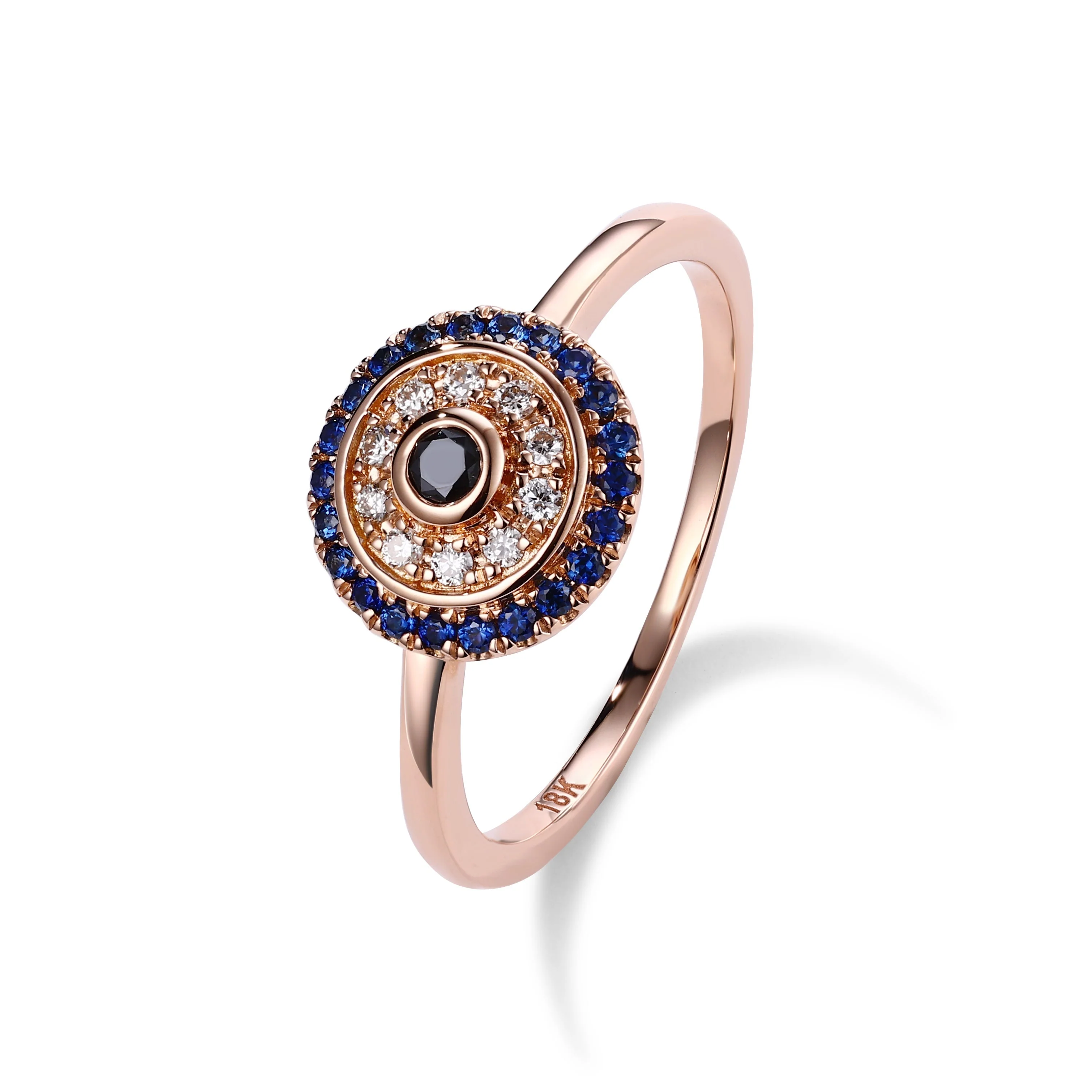 Round Evil Eye Diamond Ring - Image 3