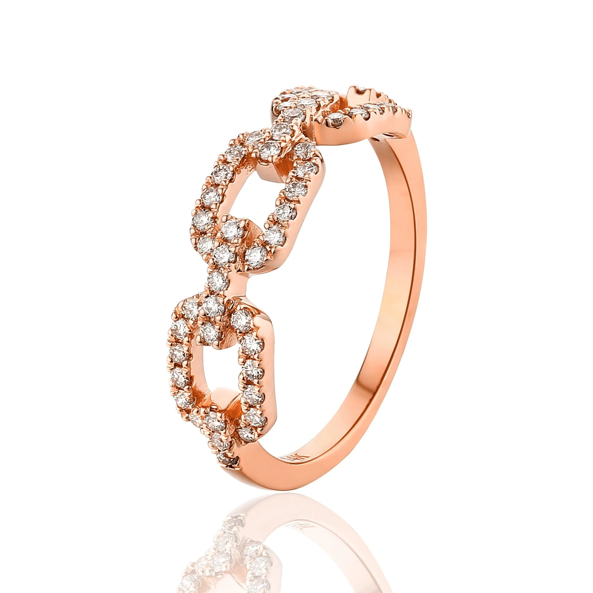 Square Links Diamond Ring - Image 3