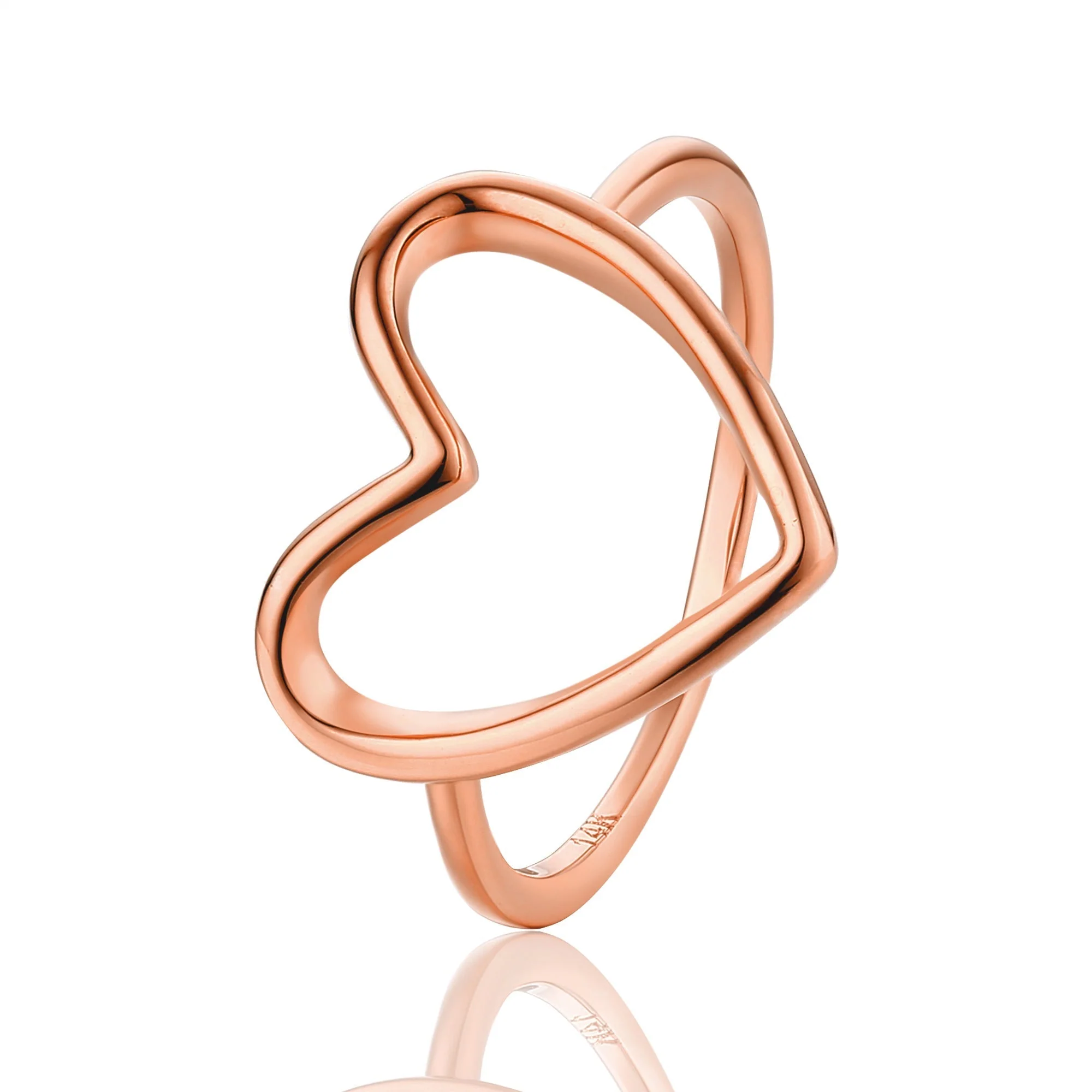 Gold Halo Heart Ring - Image 3