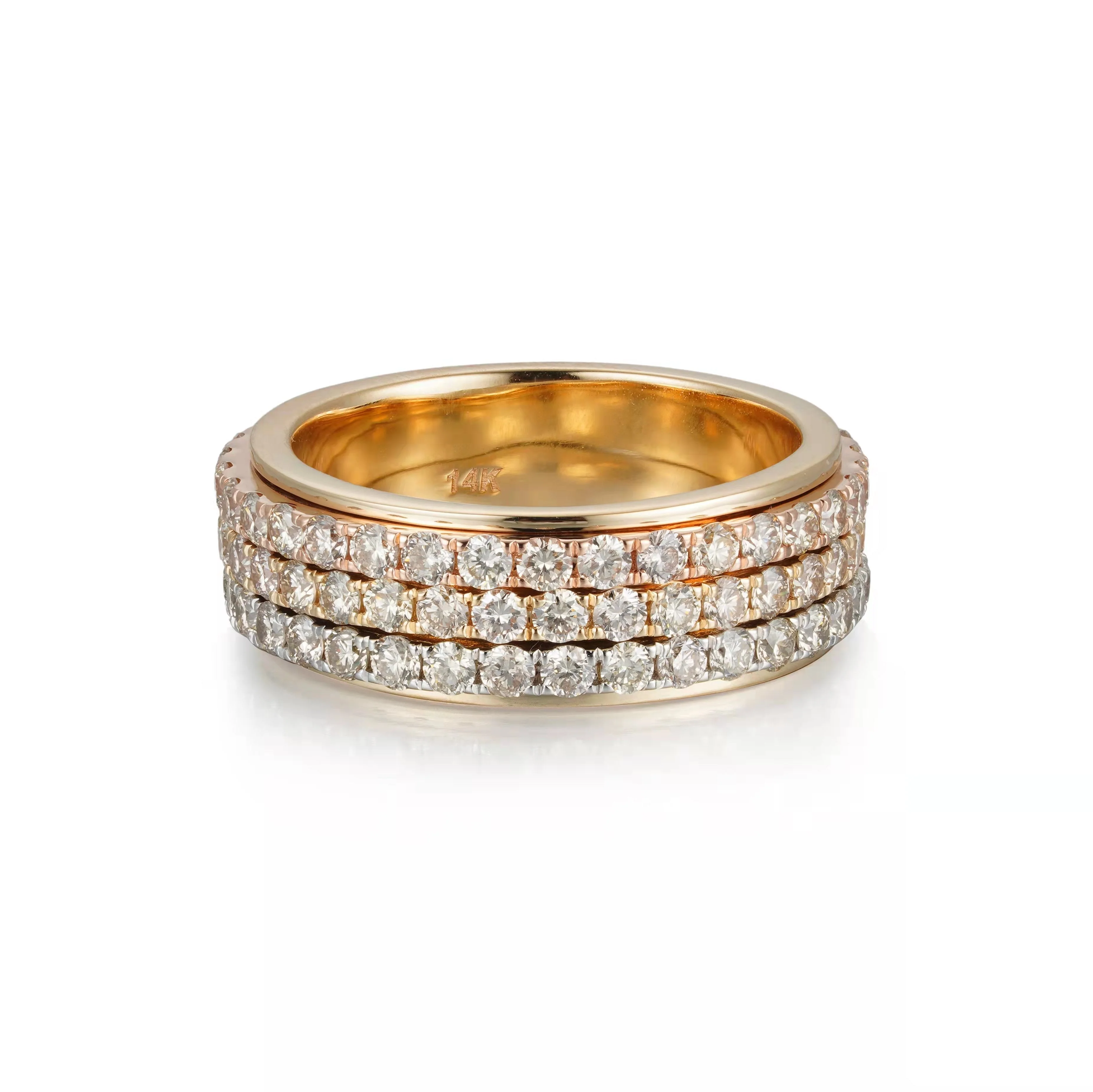 Trinity Rotating Diamond Ring - Image 2