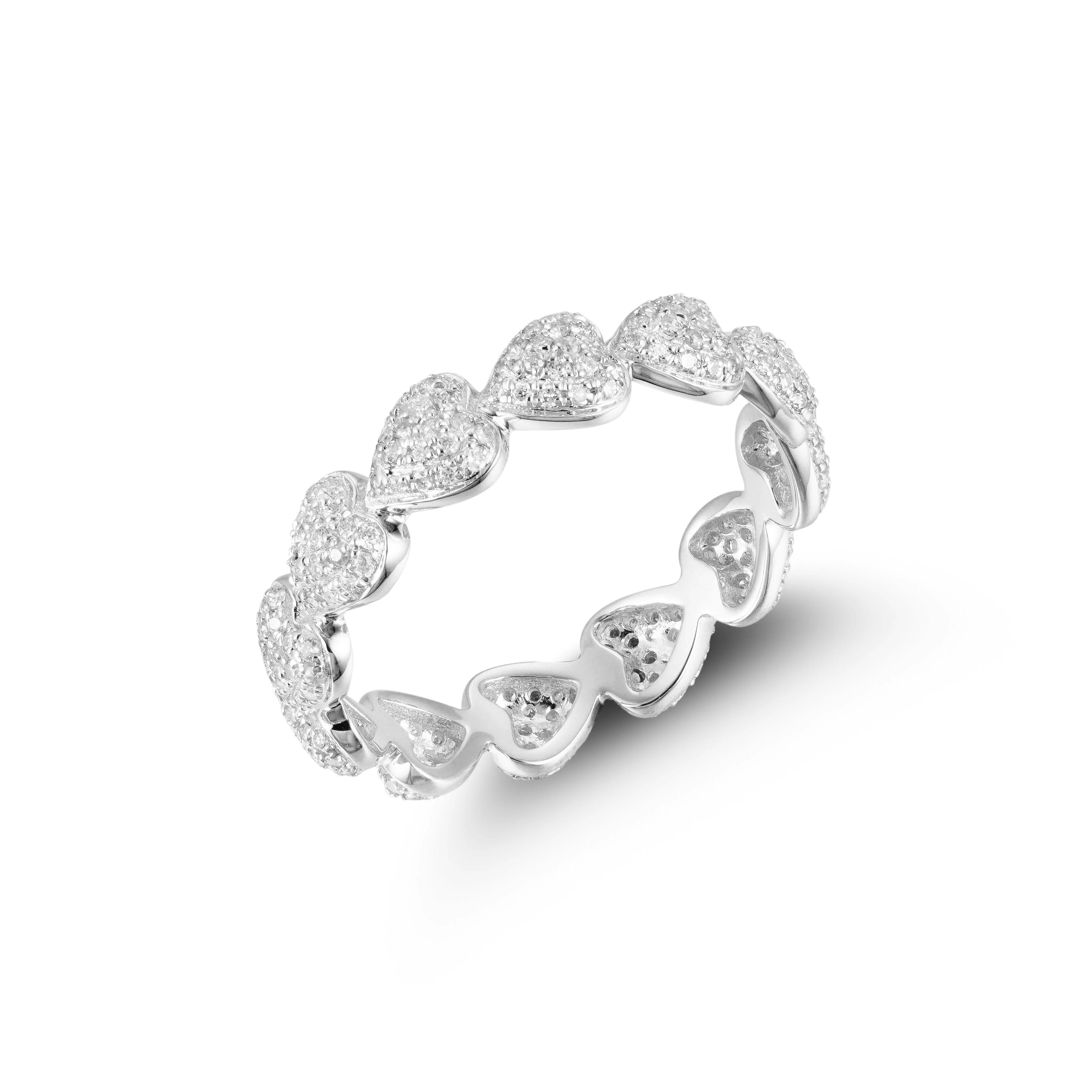 Heartfelt Love Diamond Eternity Ring - Image 2