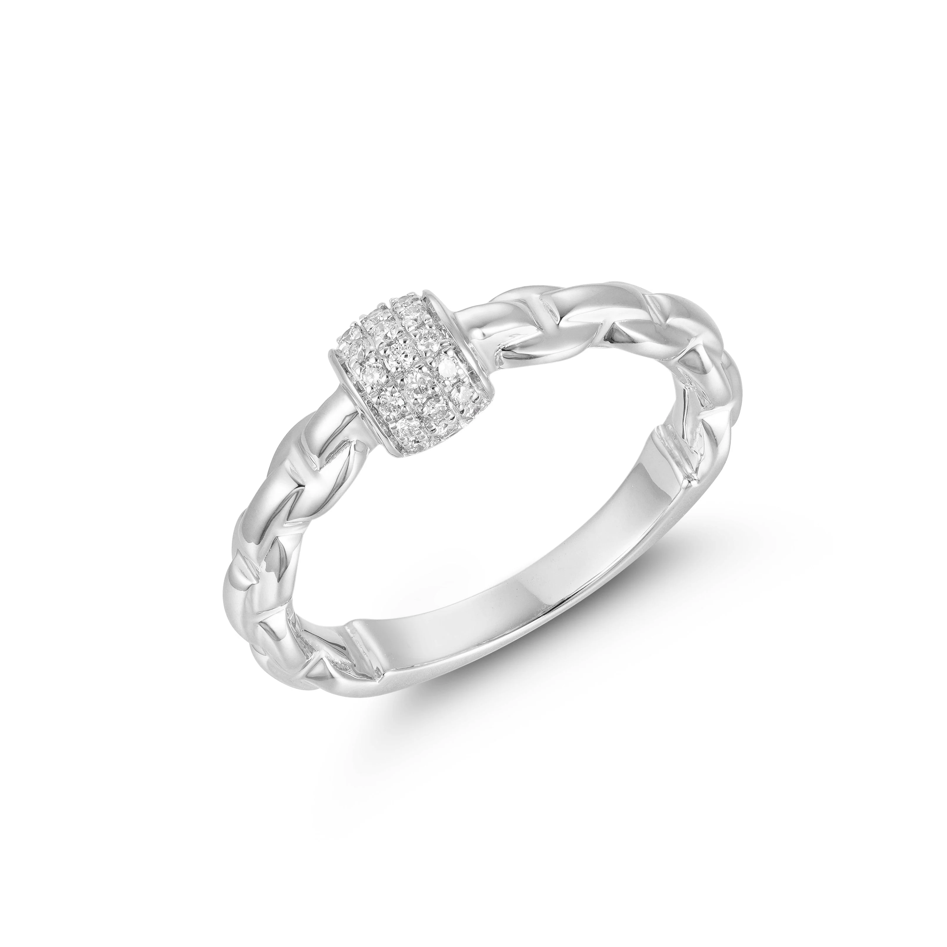 Baroque Brilliance Diamond Ring - Image 4