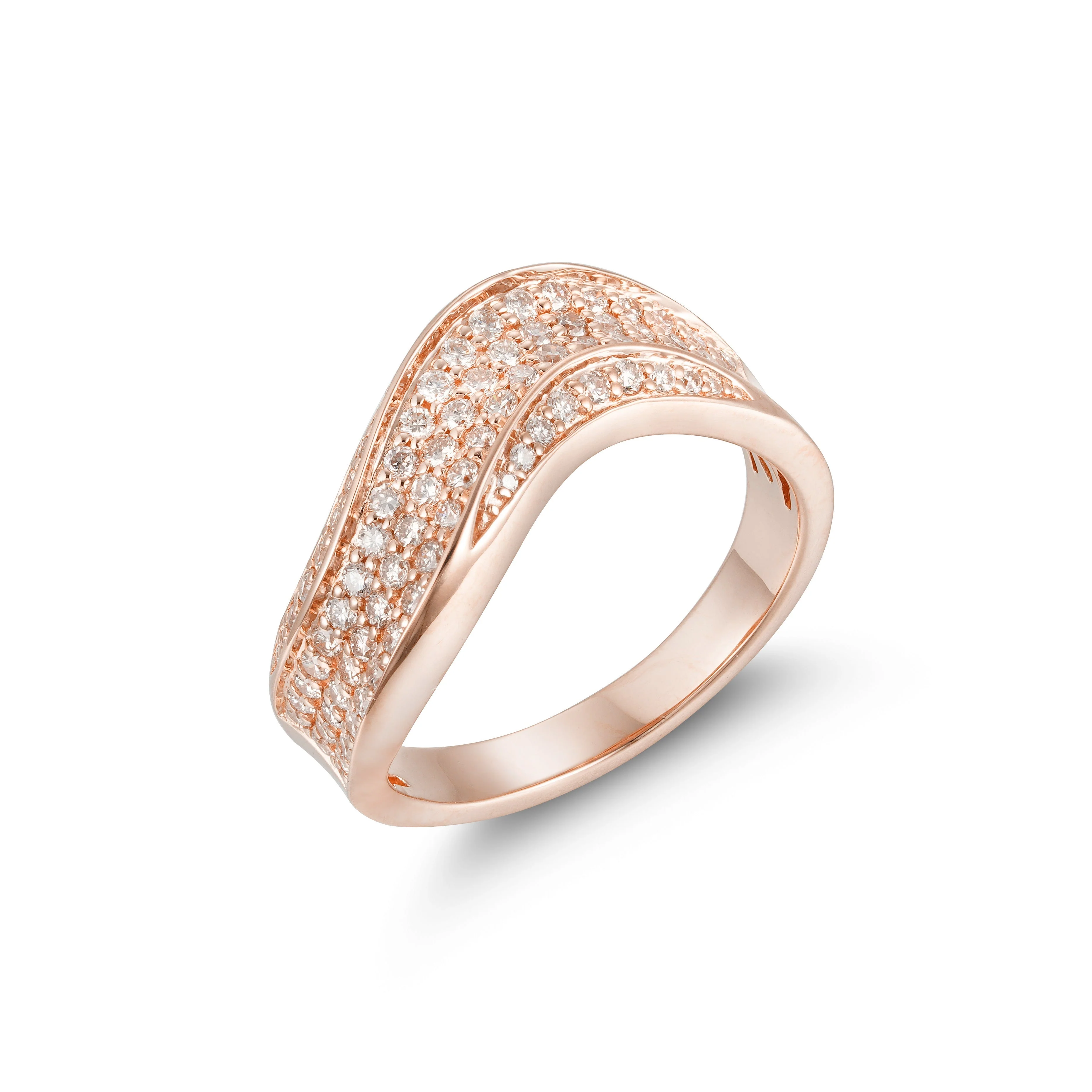 Luxe Wave Diamond Ring - Image 3