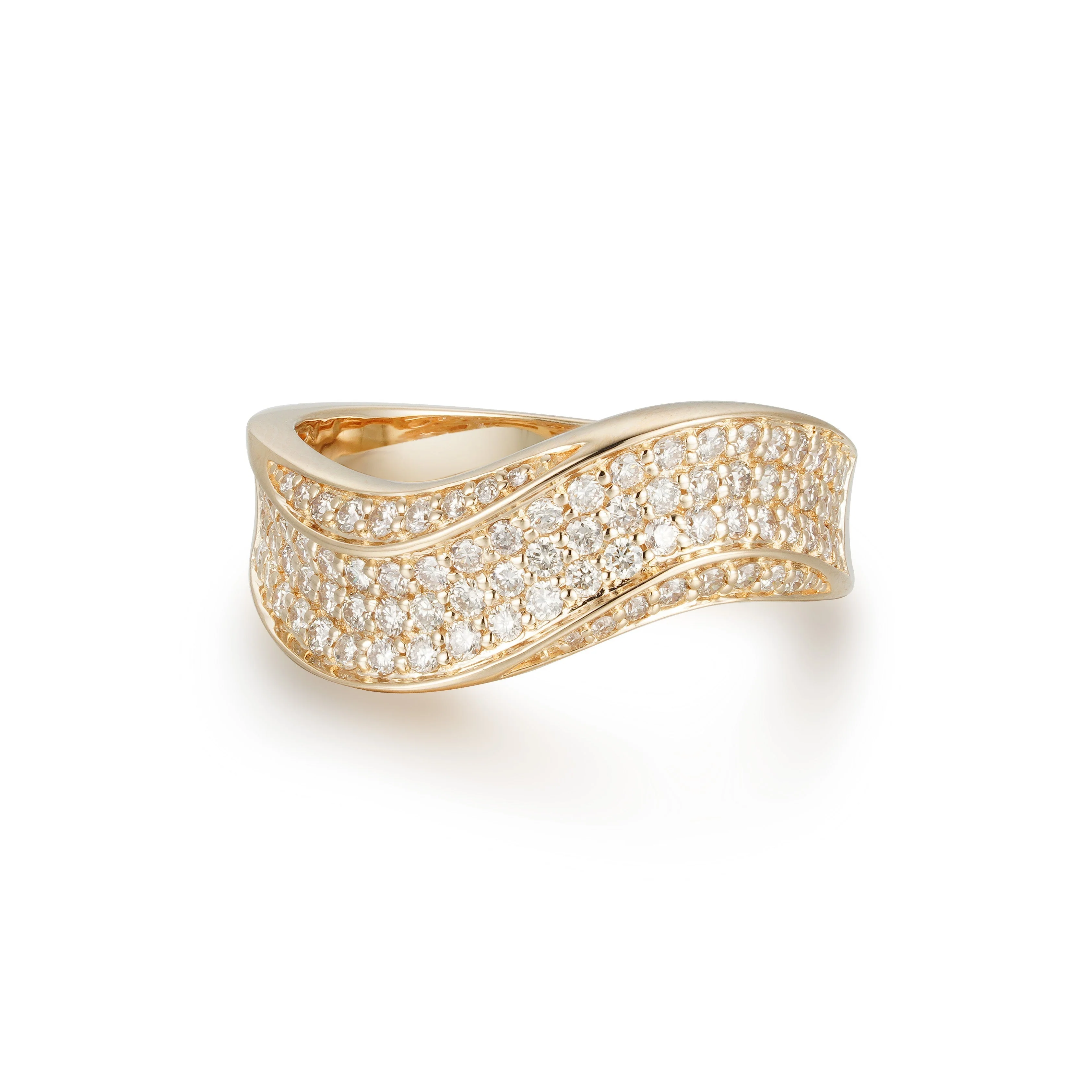Luxe Wave Diamond Ring - Image 4
