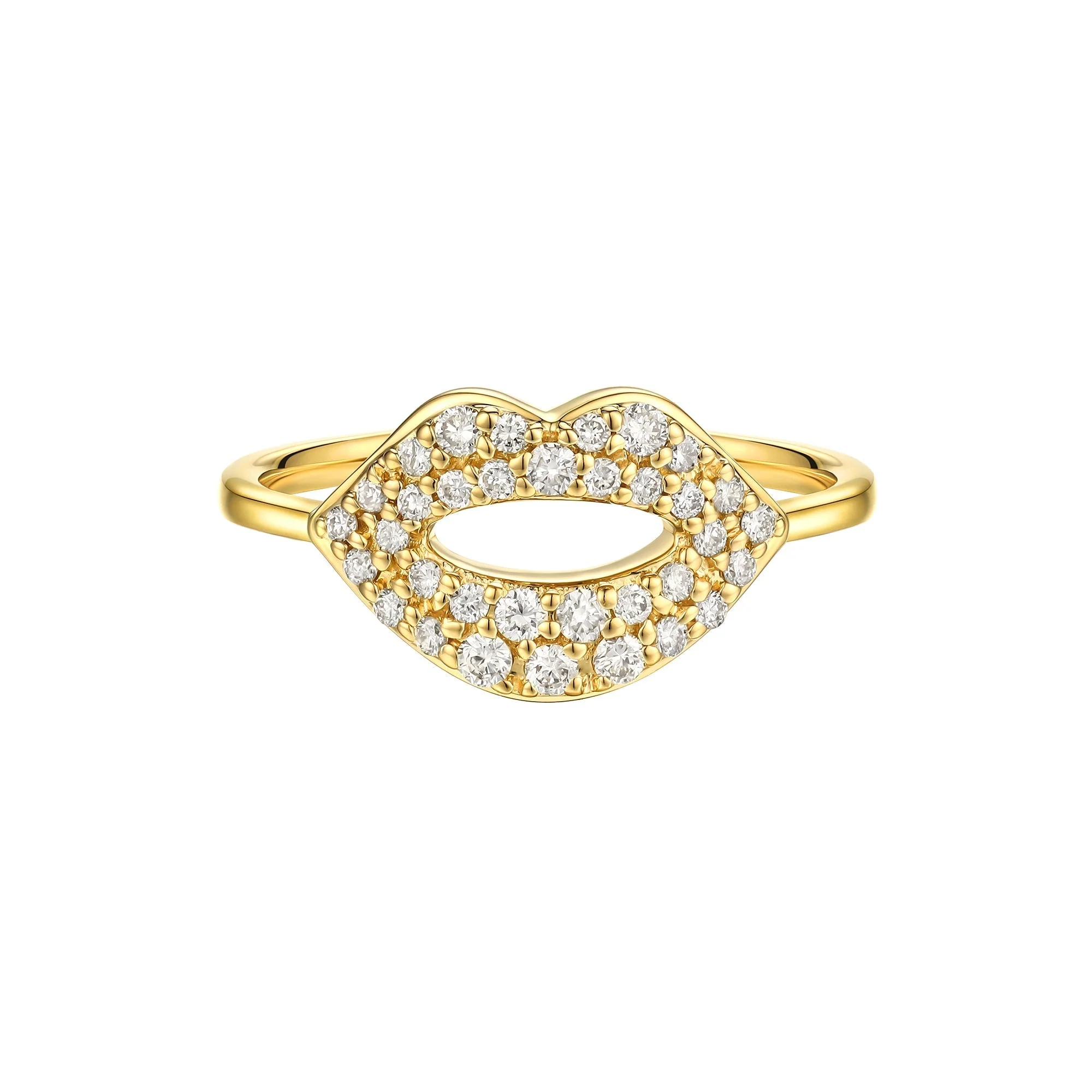 Kissing Lips Diamond Ring - Image 2