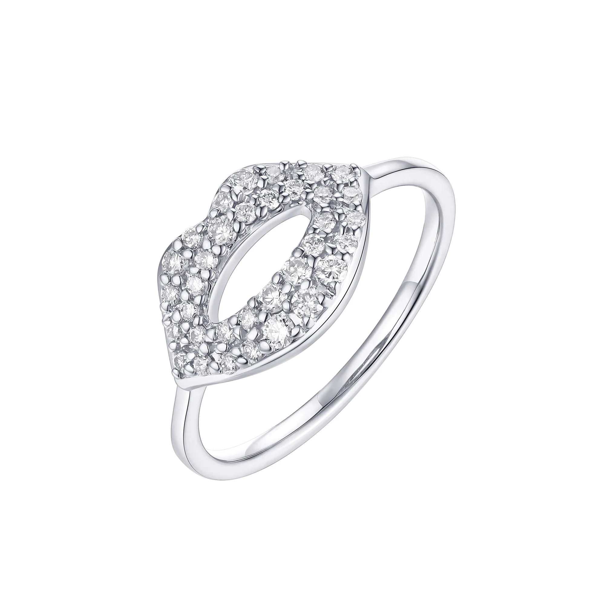Kissing Lips Diamond Ring - Image 4