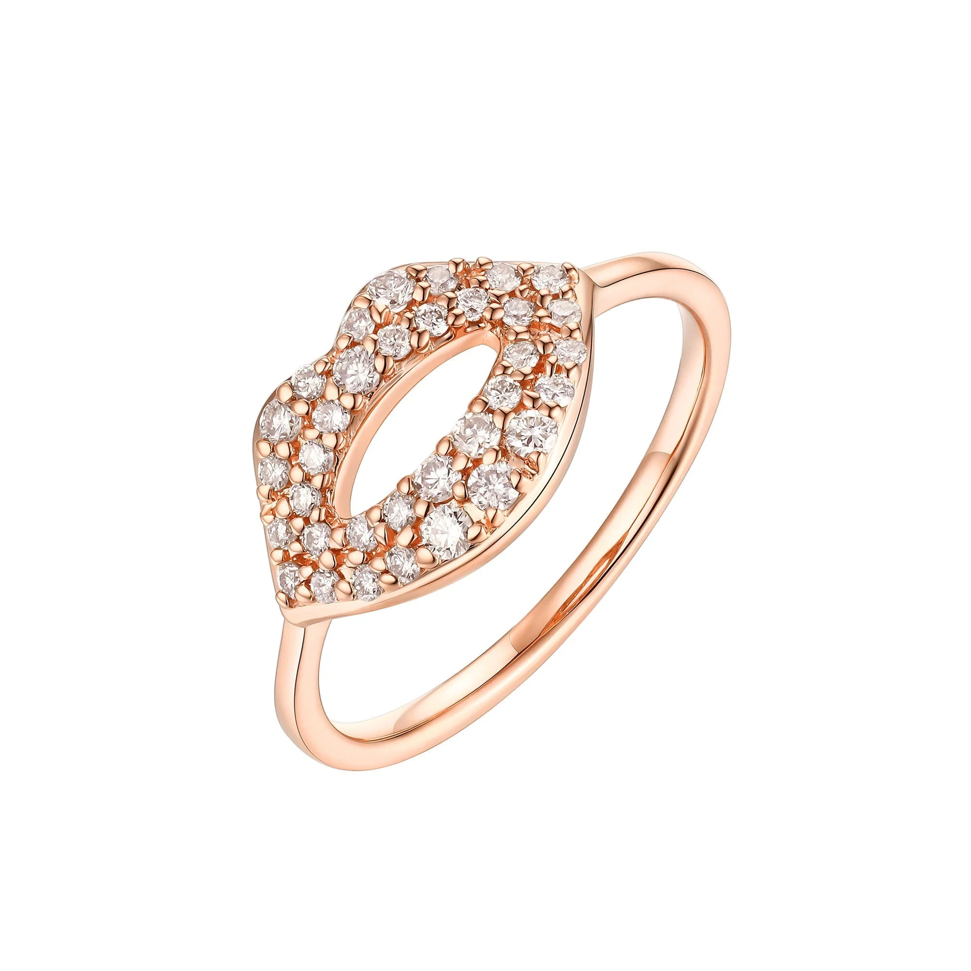 Kissing Lips Diamond Ring - Image 5