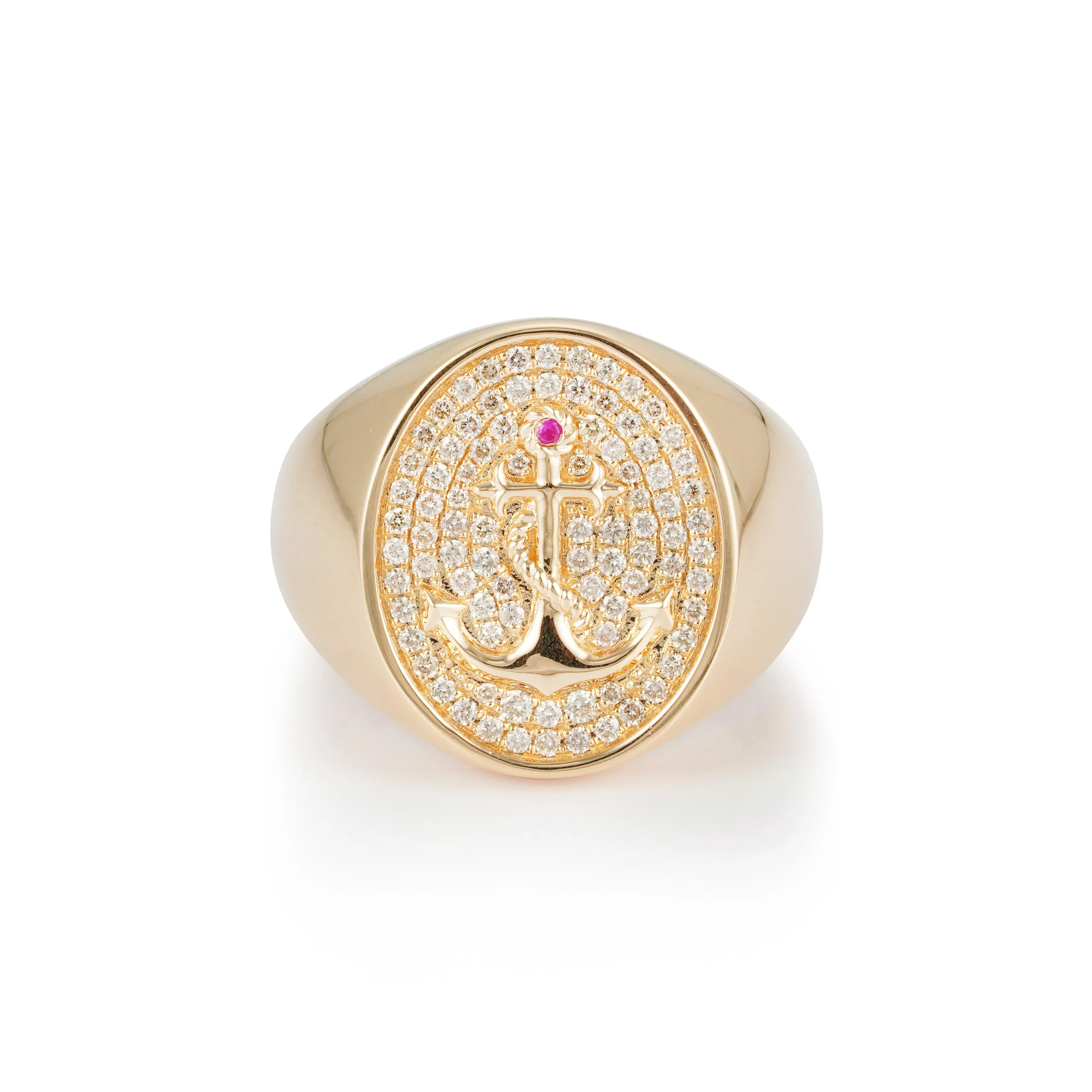Mariner's Diamond Signet Ring - Image 4