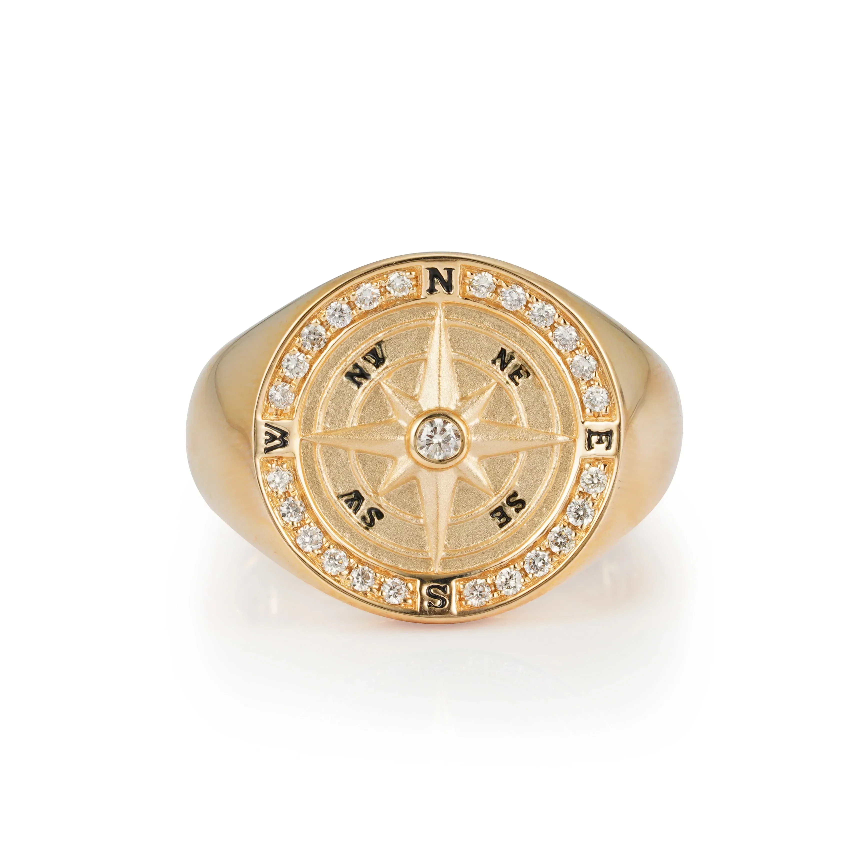 Navigator Diamond Signet Ring - Image 4