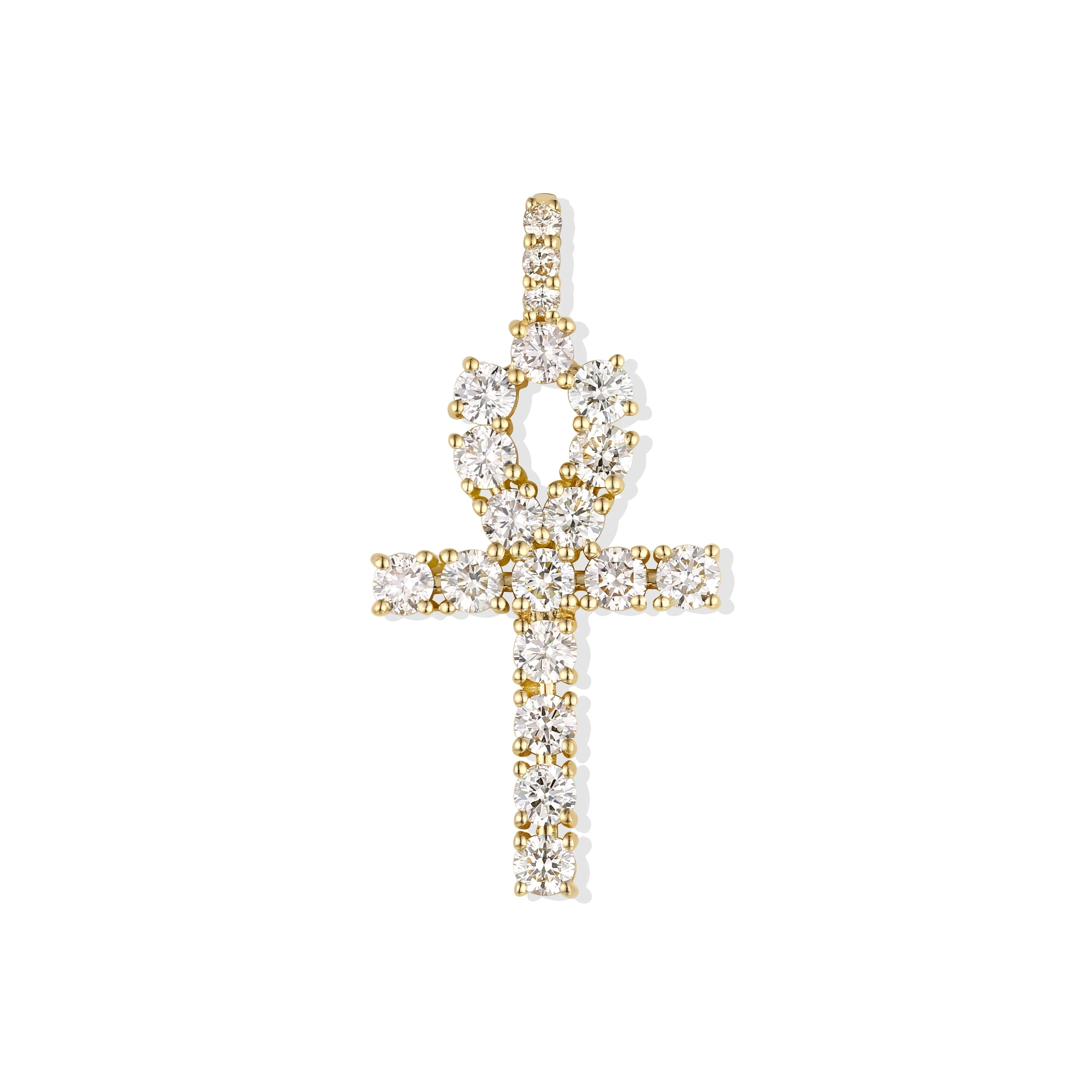 Ankh Diamond Pendant