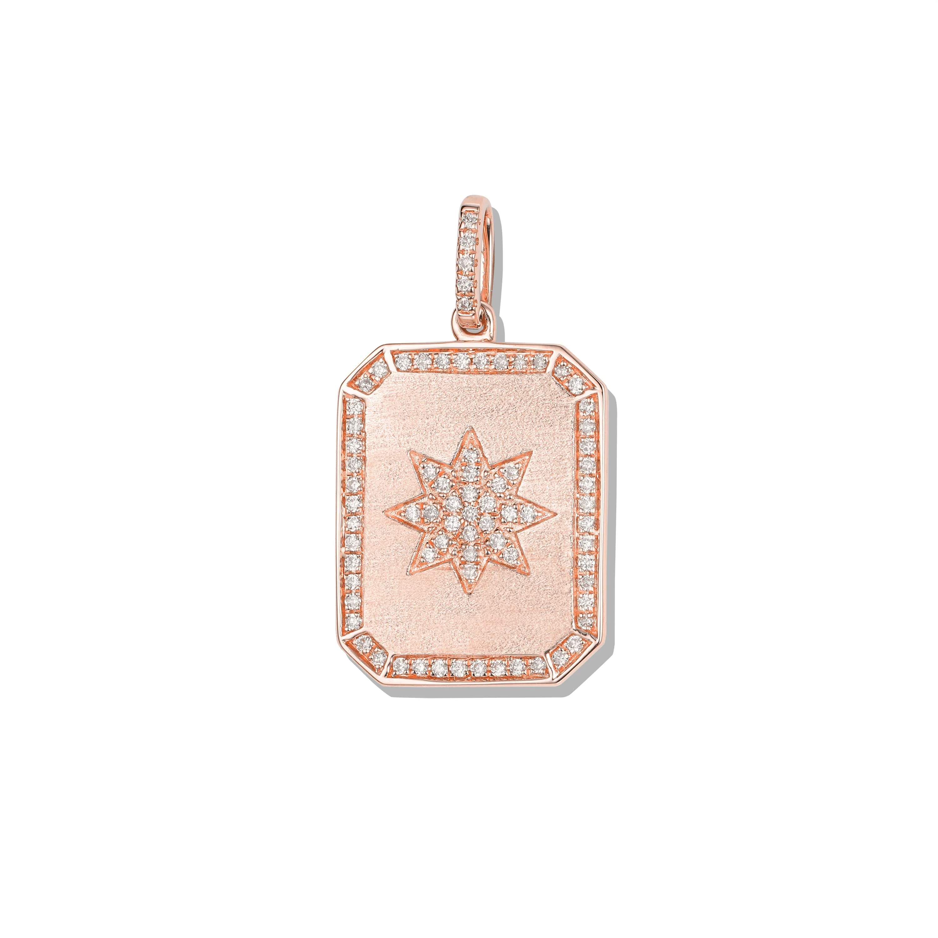 Starlit Dog Tag Diamond Pendant - Image 3