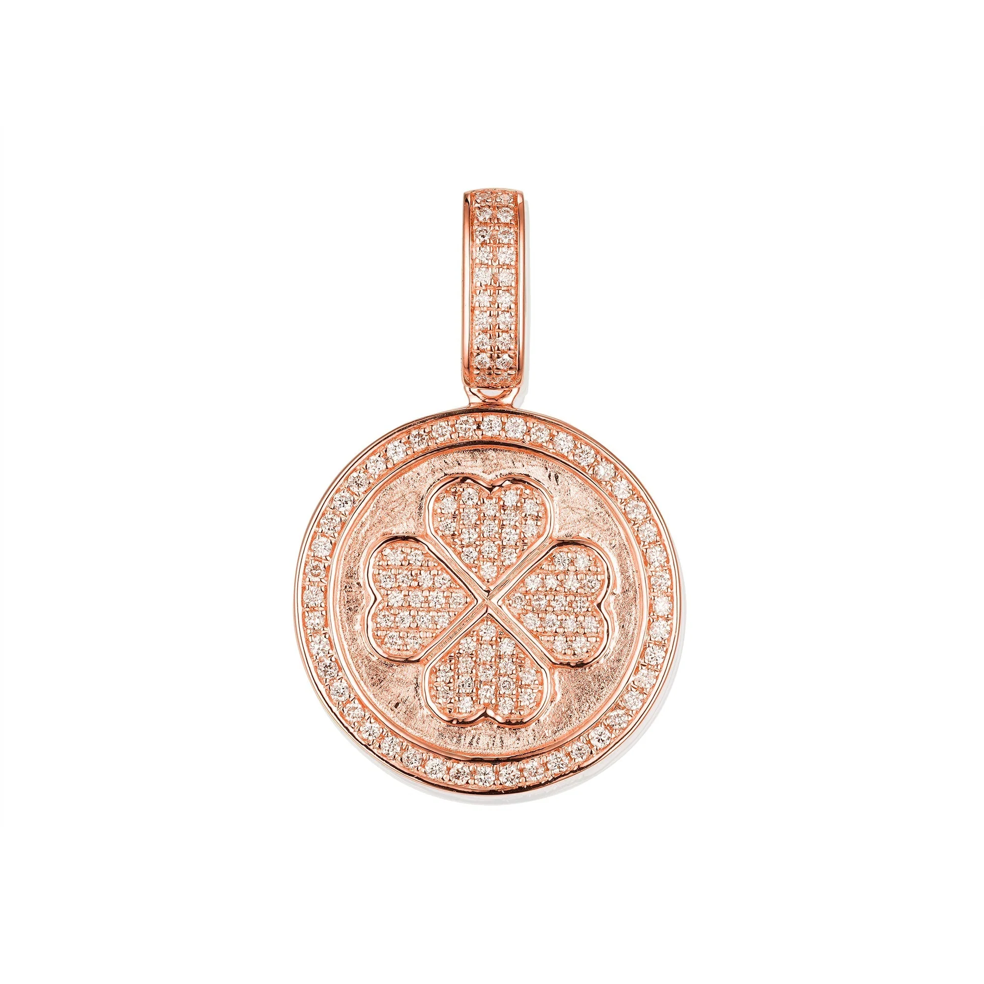 Lucky Clover Diamond Pendant - Image 3