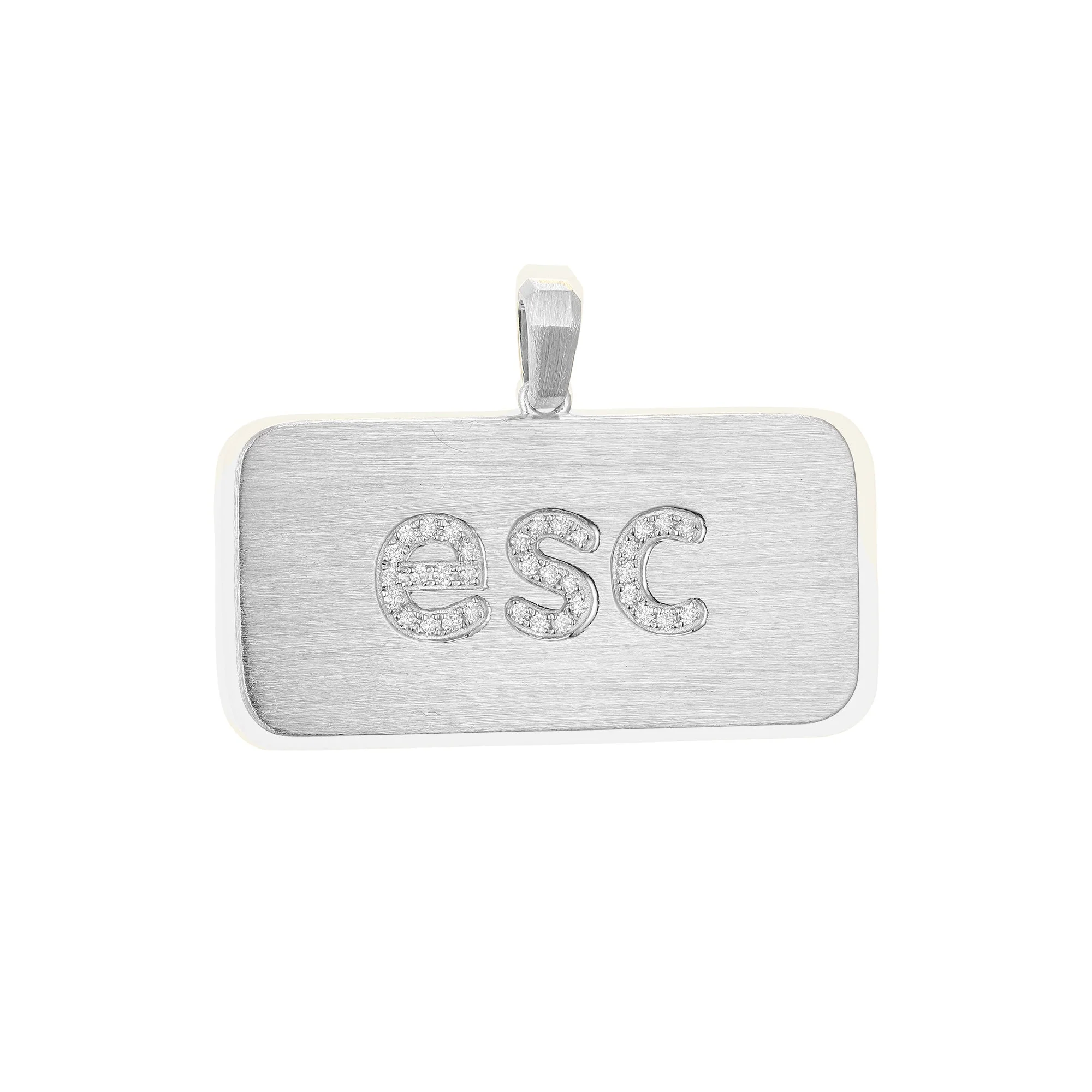 Diamond "esc" Pendant - Image 2