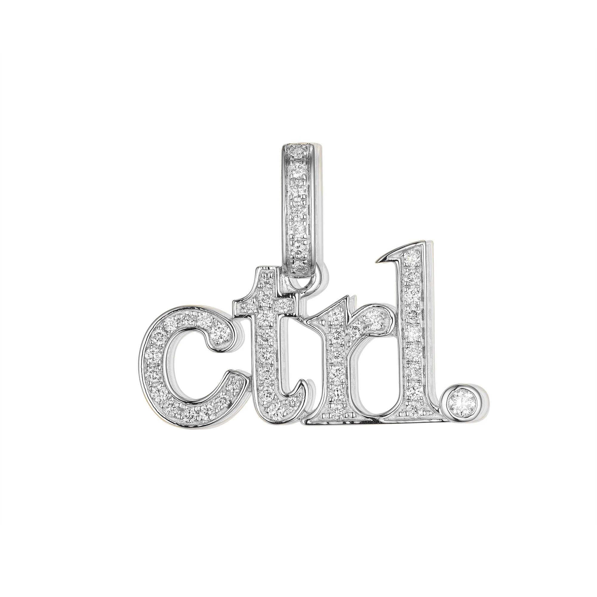 Diamond "Ctrl" Key Pendant - Image 2