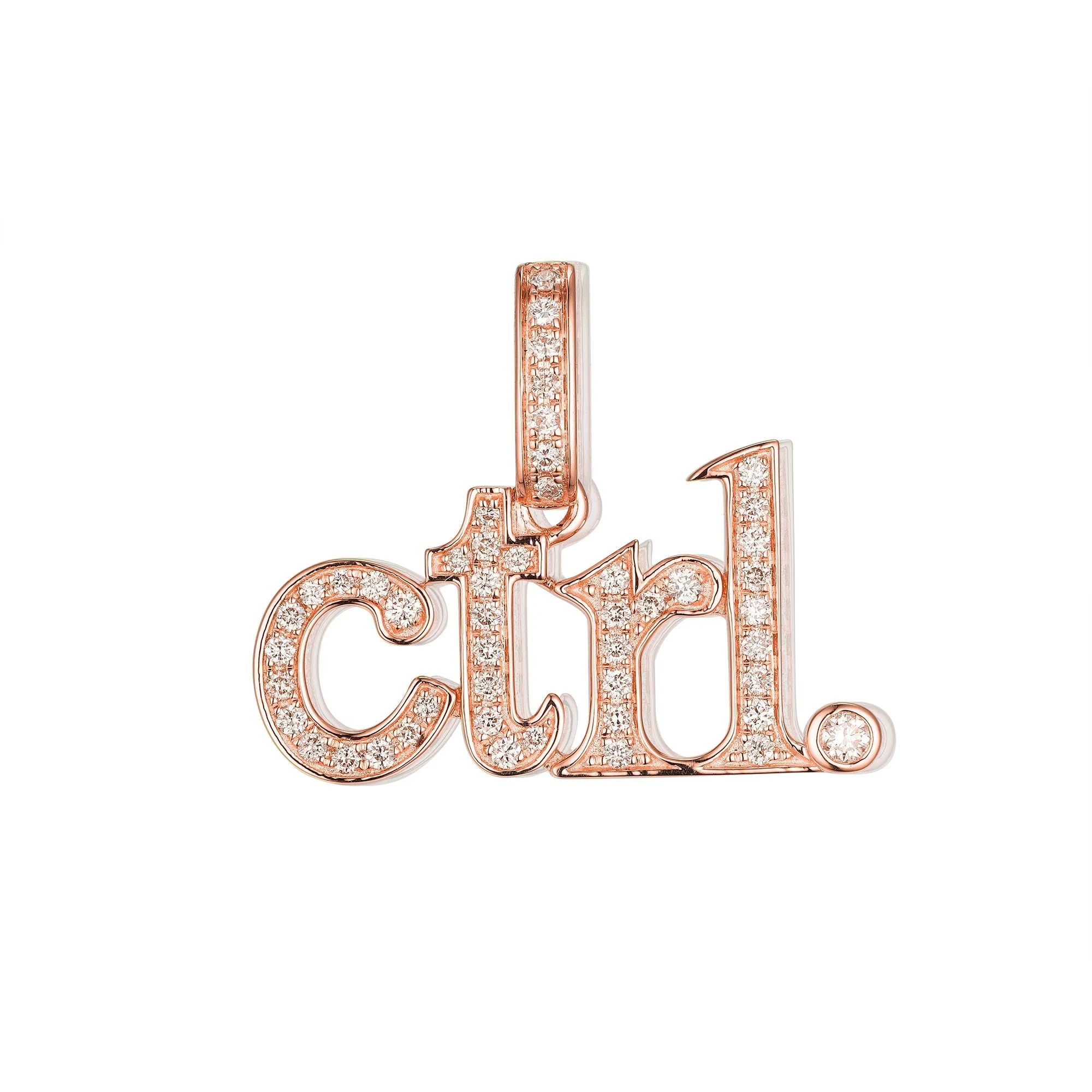 Diamond "Ctrl" Key Pendant - Image 3
